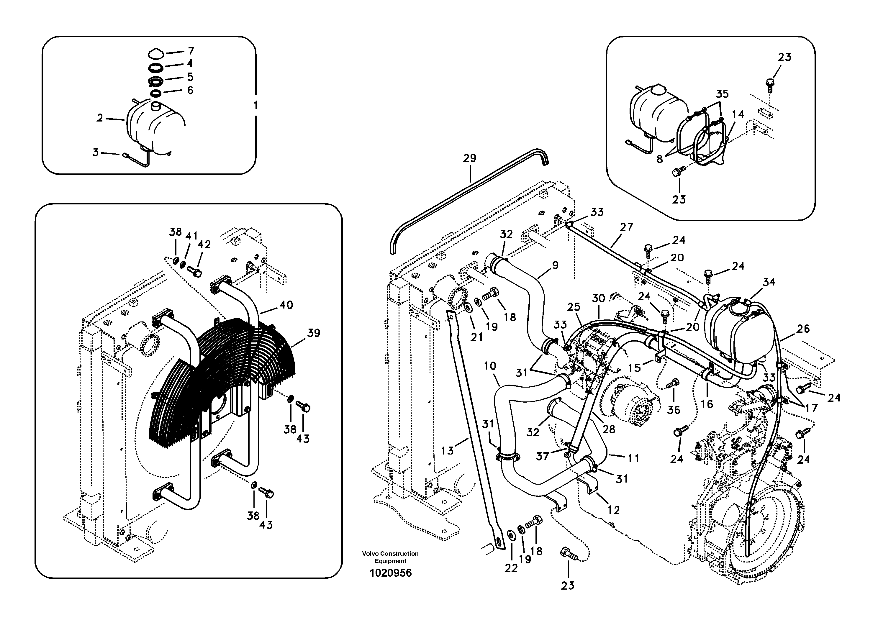Seat frame RM/VOE14545487 VOLVO