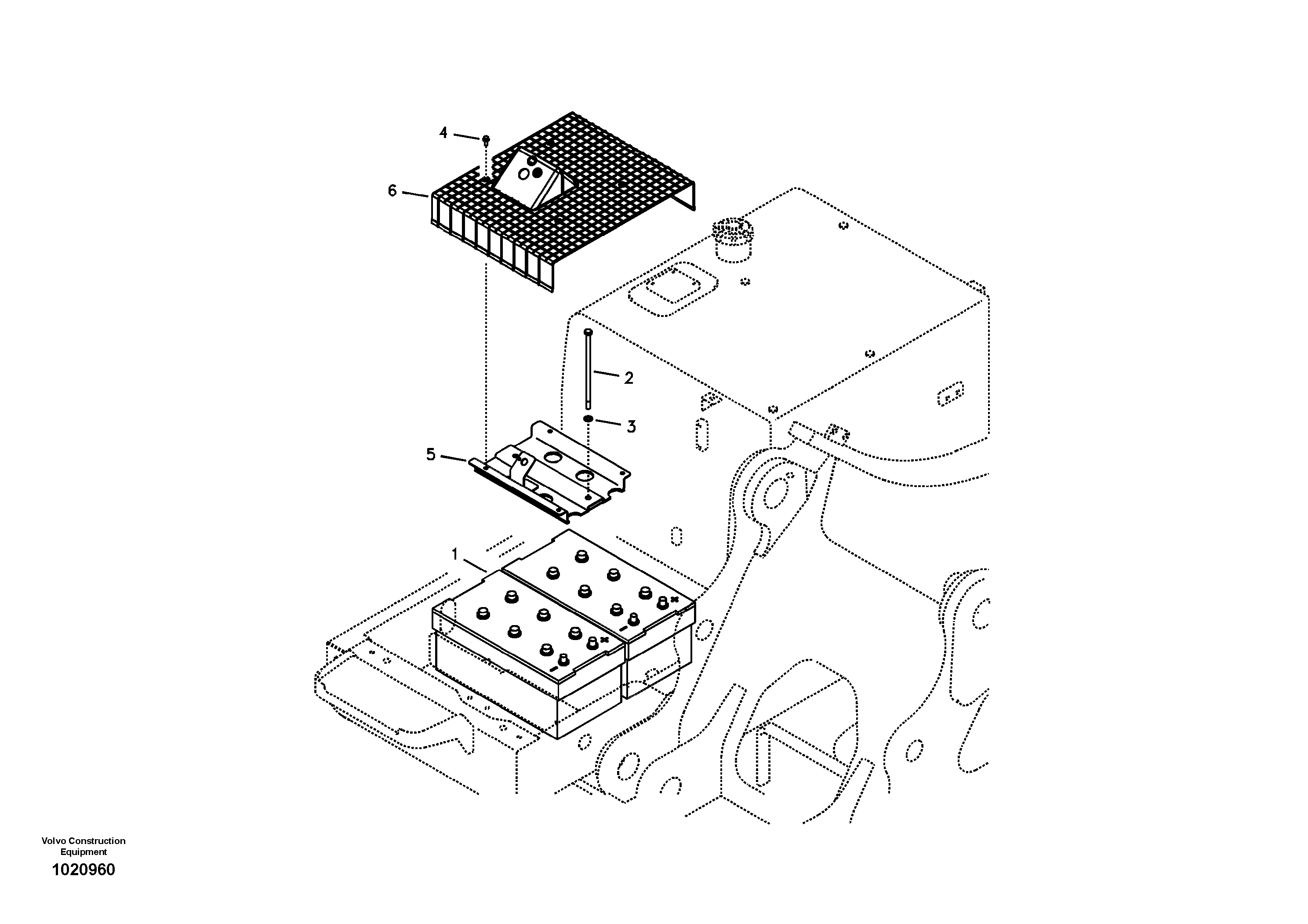 Seat frame VOE14539632 VOLVO