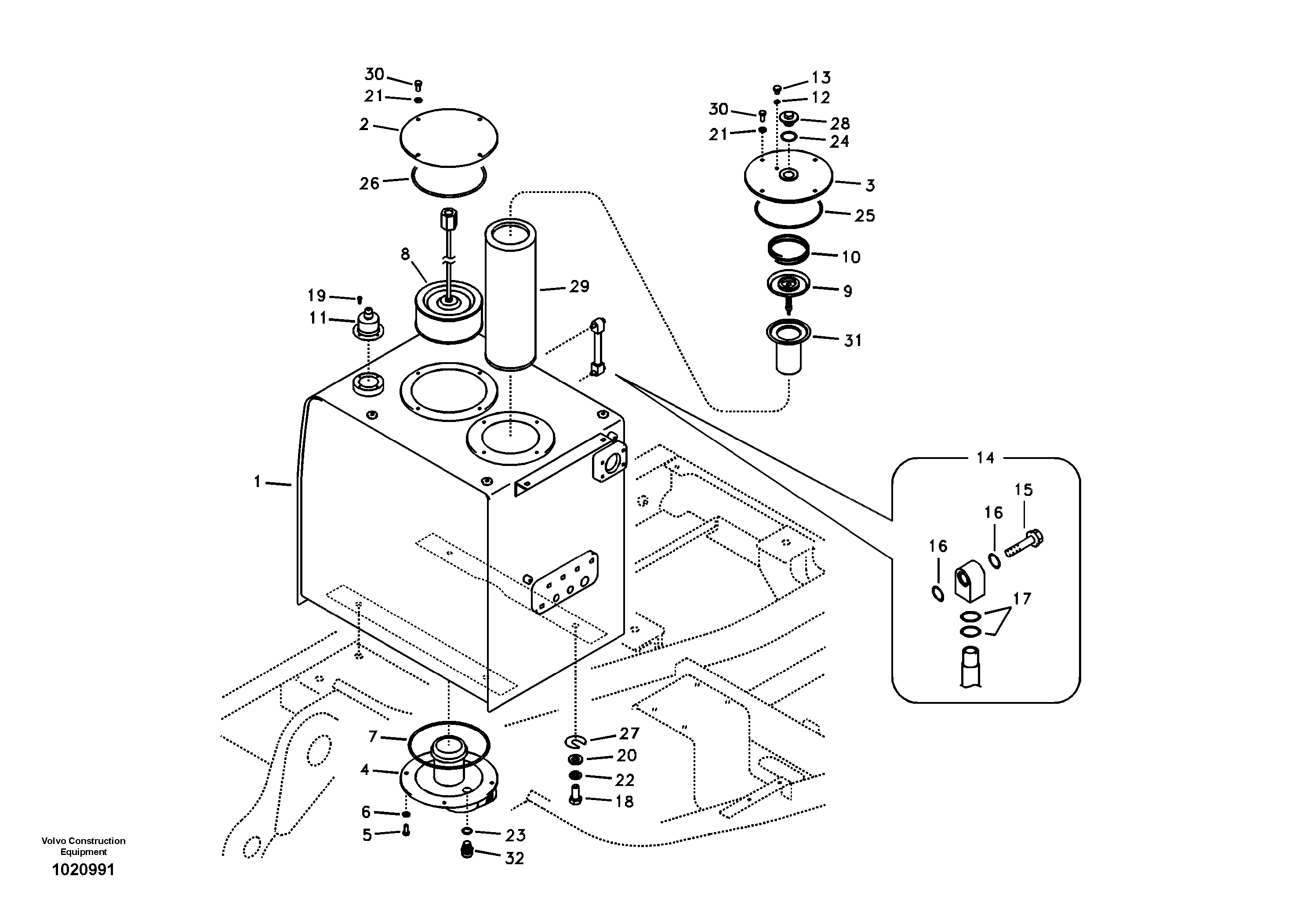 Frame, Lh VOE14547349 VOLVO