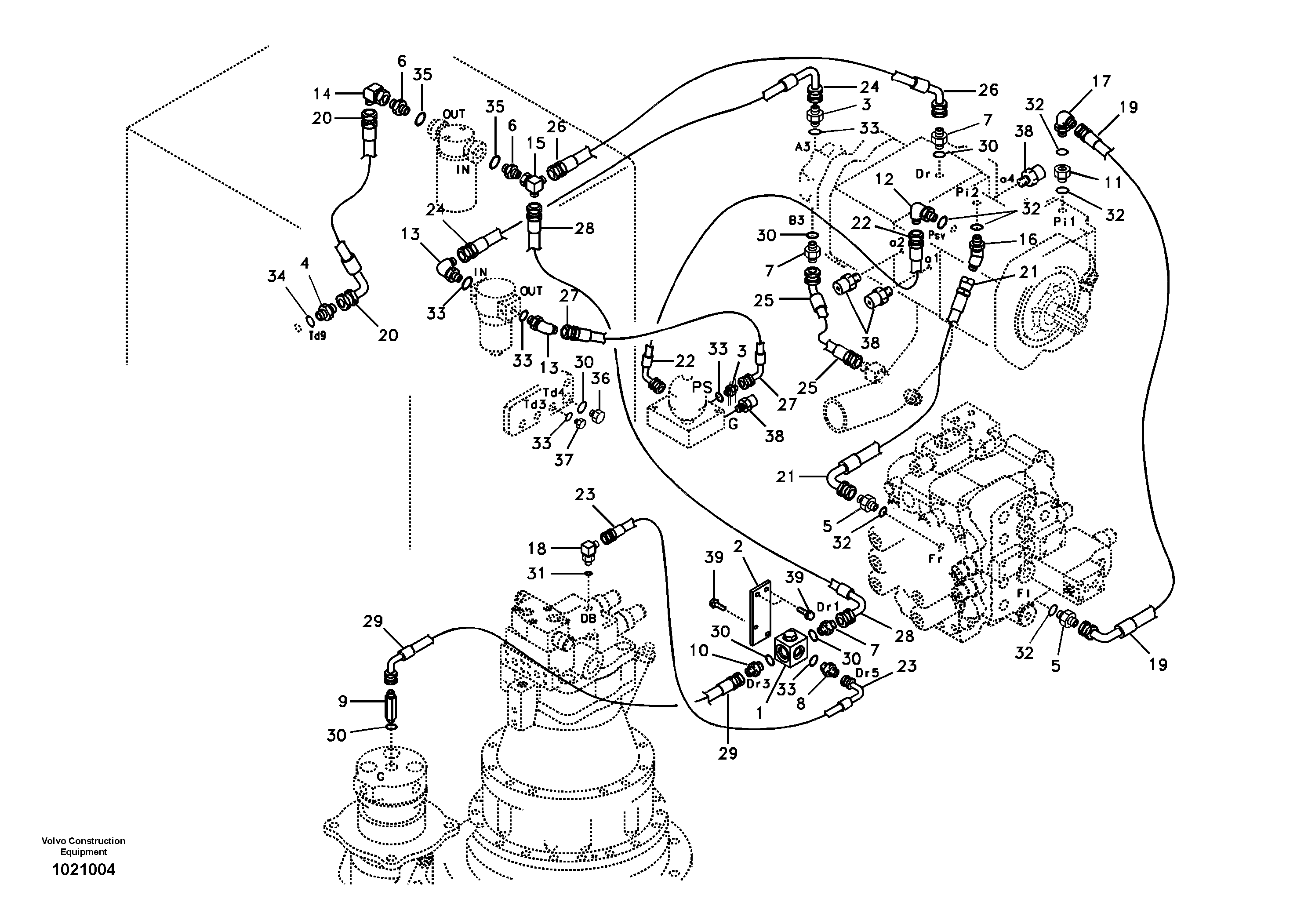 Timing gear casing SA9453-04211 VOLVO