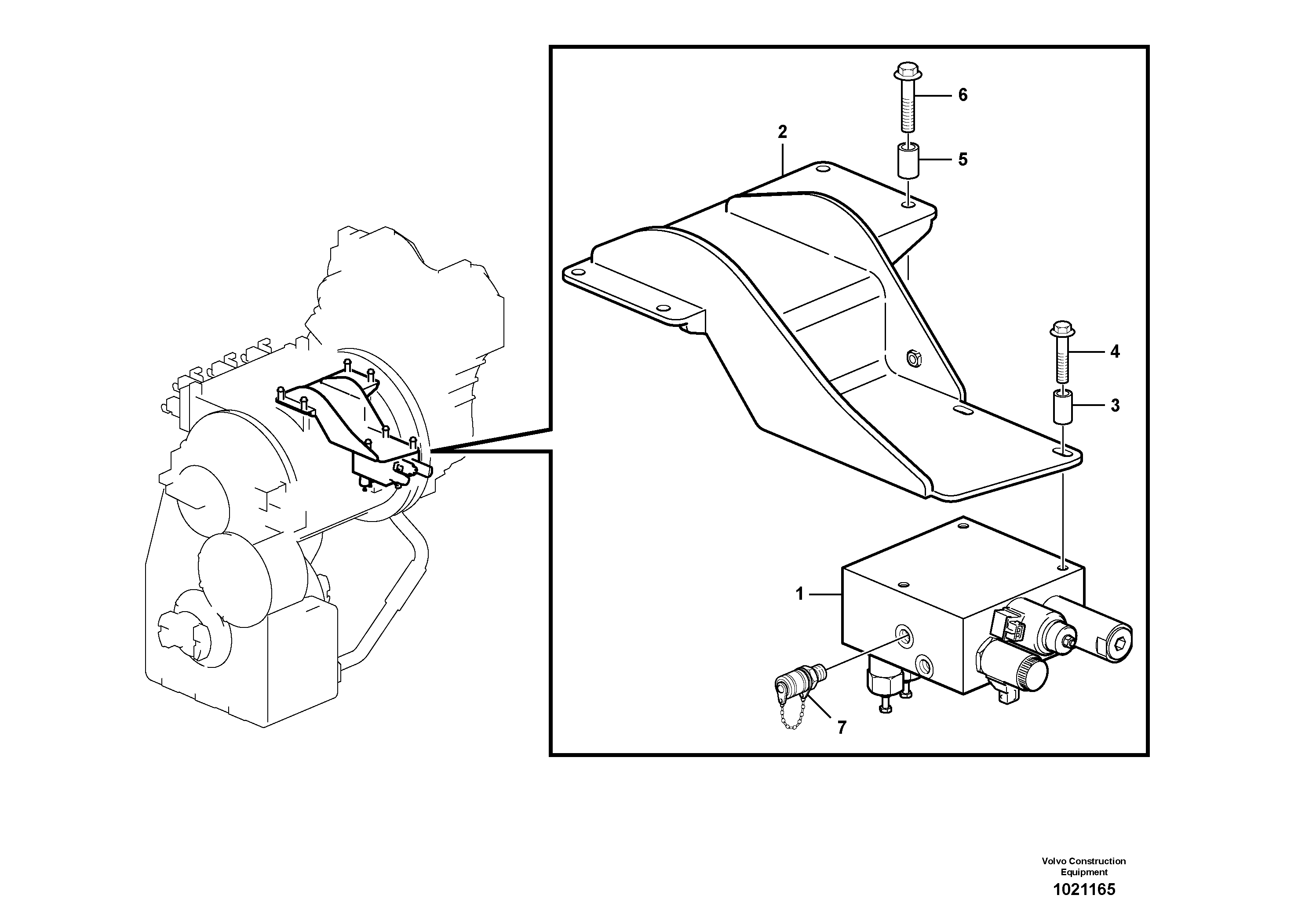 Bracket VOE11431103 VOLVO