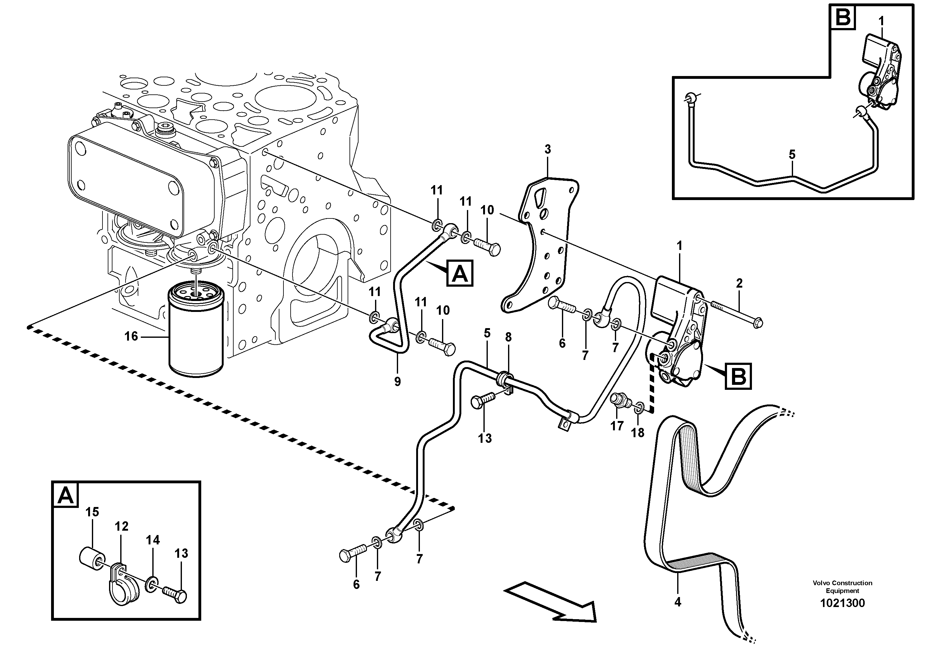 Fuel line VOE20524626 VOLVO