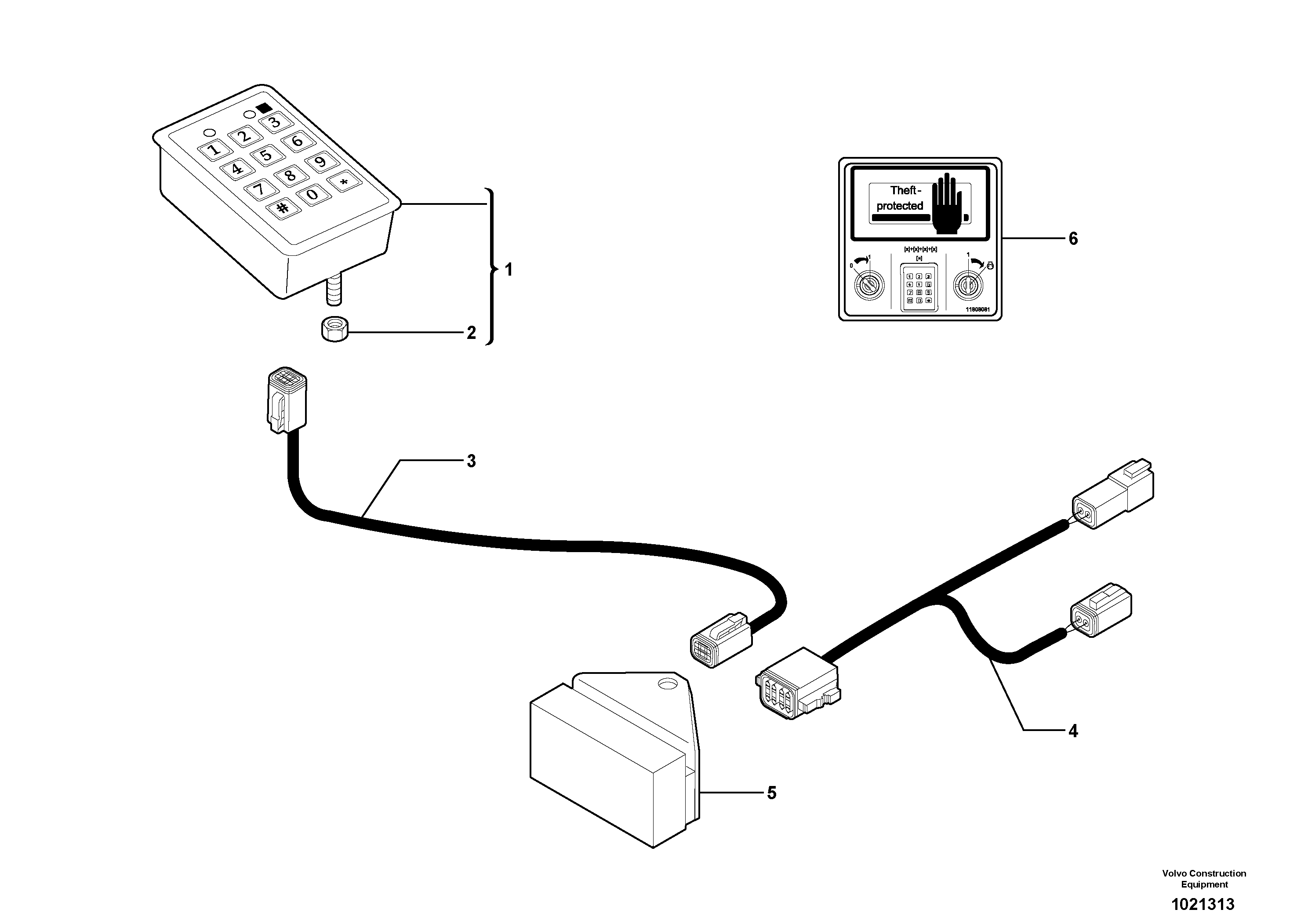 Wire harness PJ5720671 VOLVO