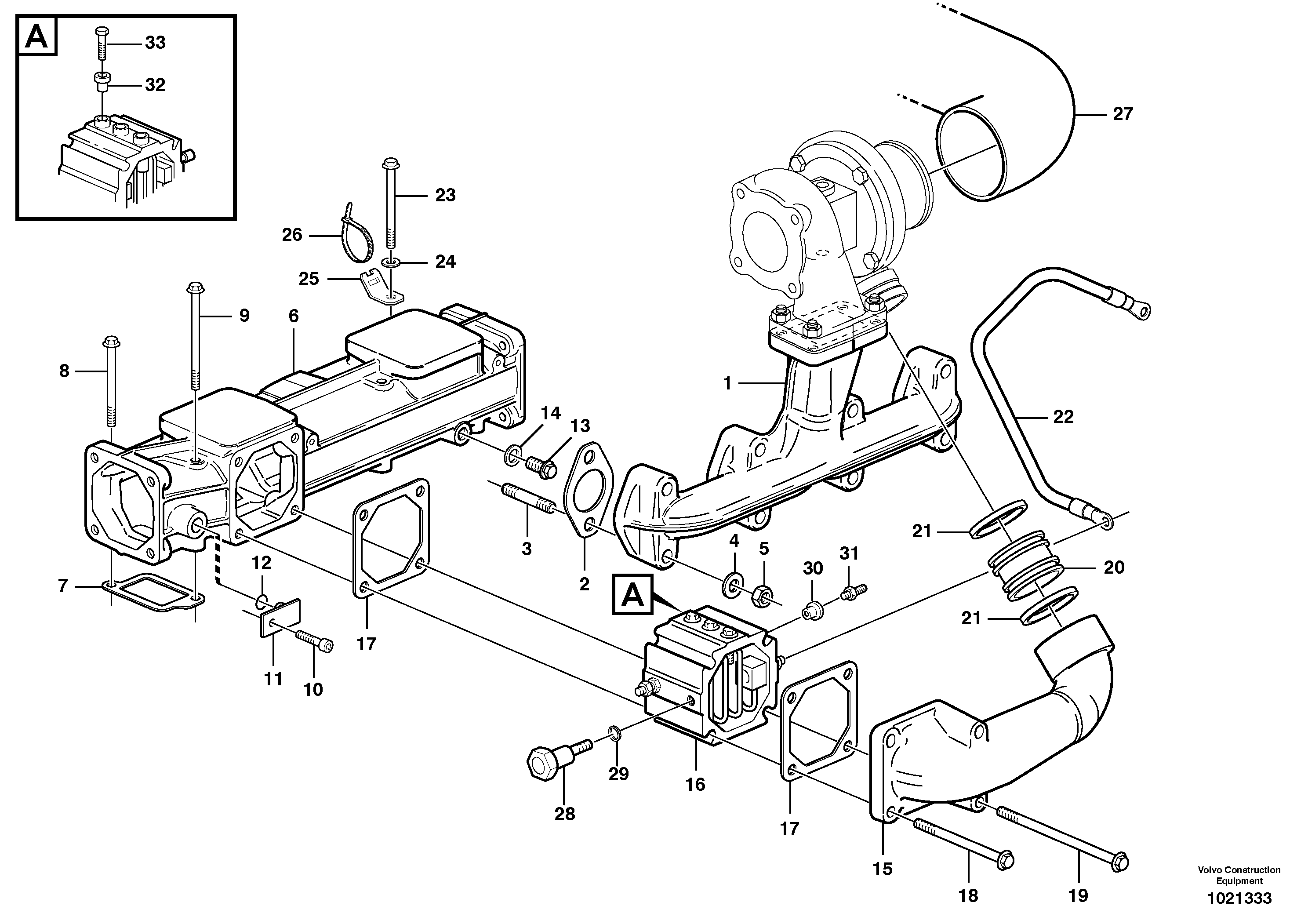 Charge Air Pipe VOE20565870 VOLVO