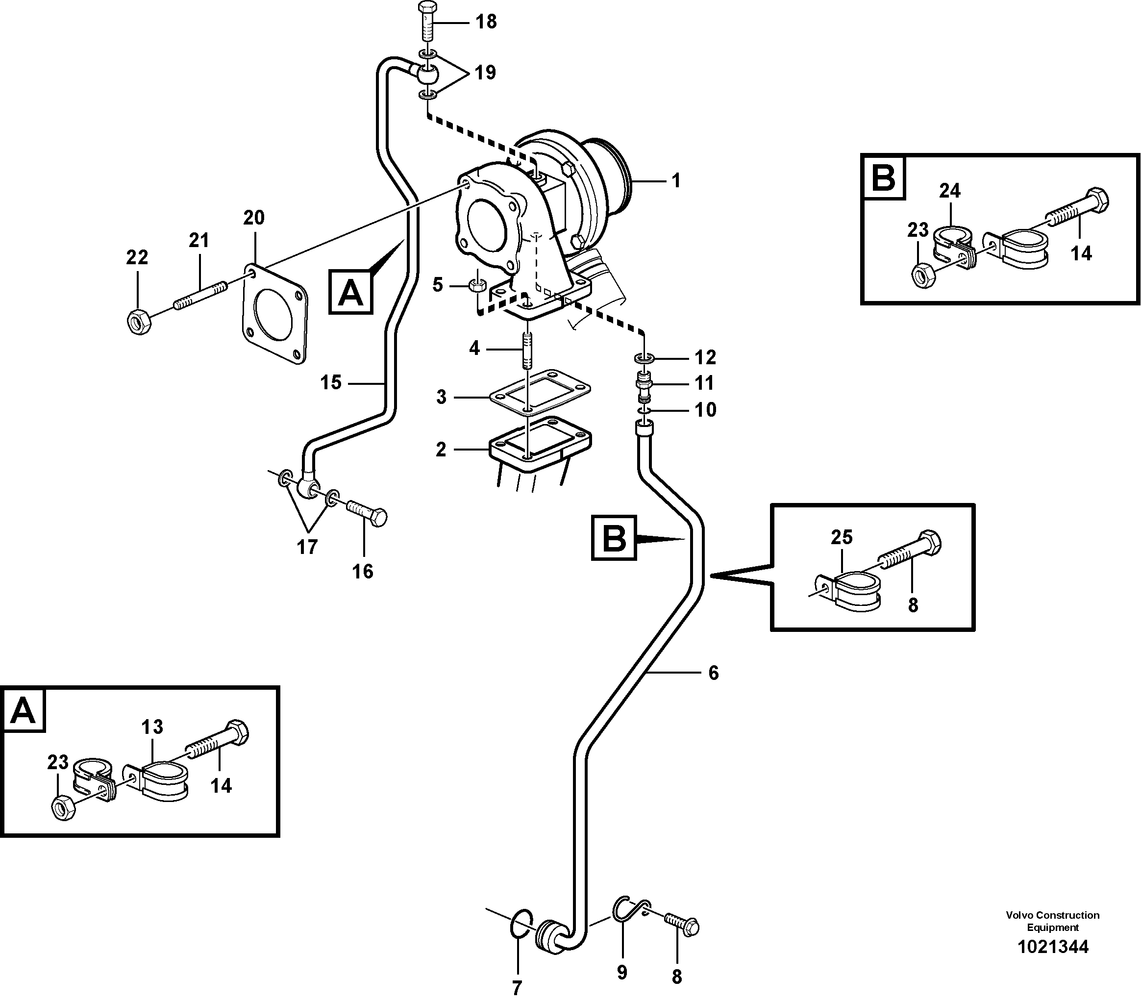 Feed Line VOE20555494 VOLVO