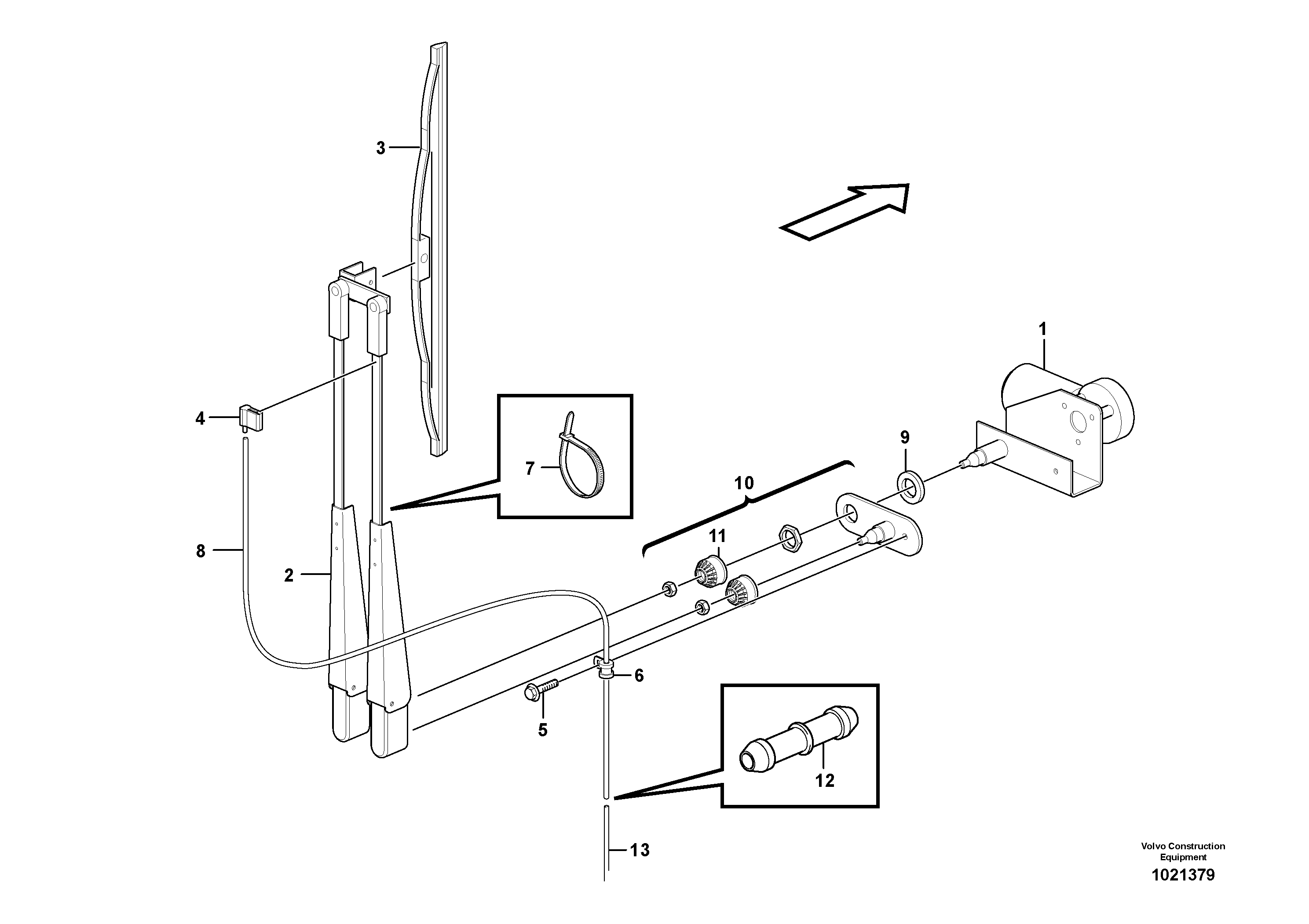 Wiper Bearing VOE14213375 VOLVO