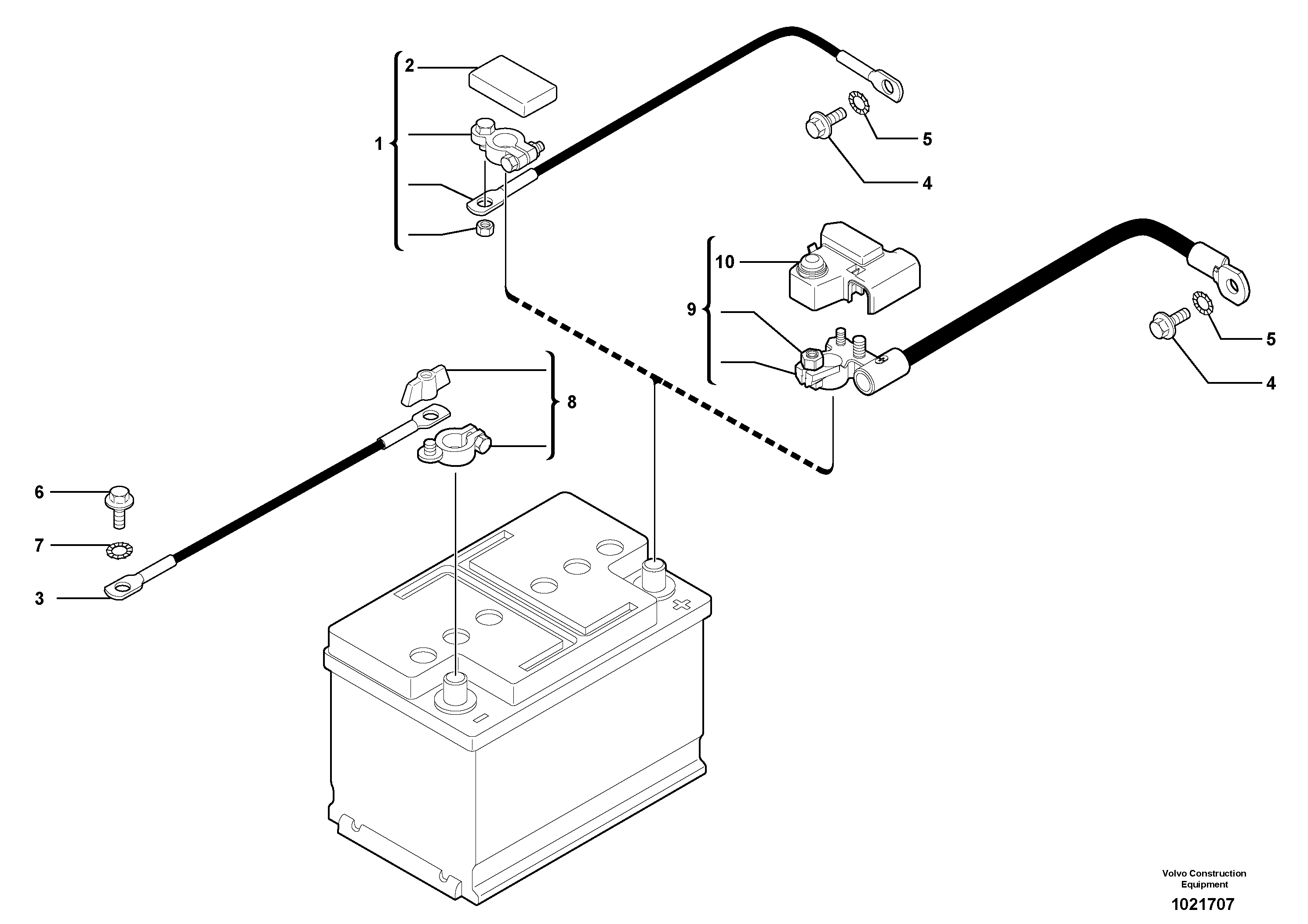 Battery Cable VOE11807889 VOLVO