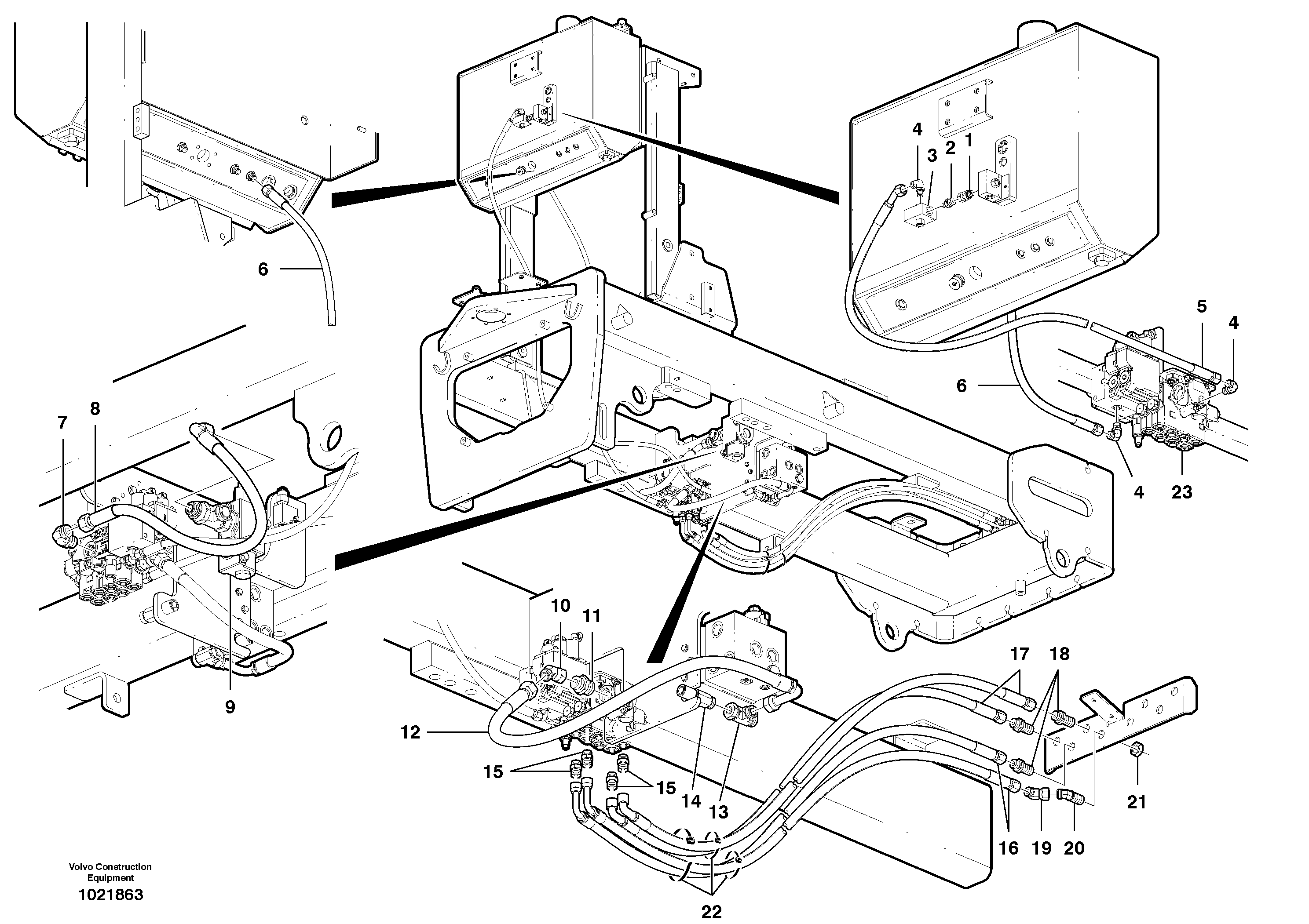 Timing gear casing VOE15401501 VOLVO