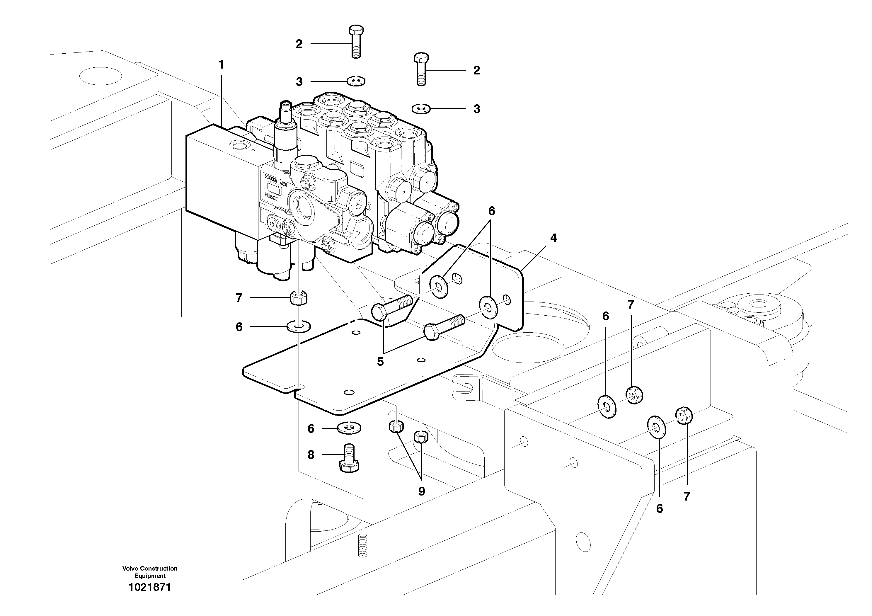 Seat frame VOE12748588 VOLVO