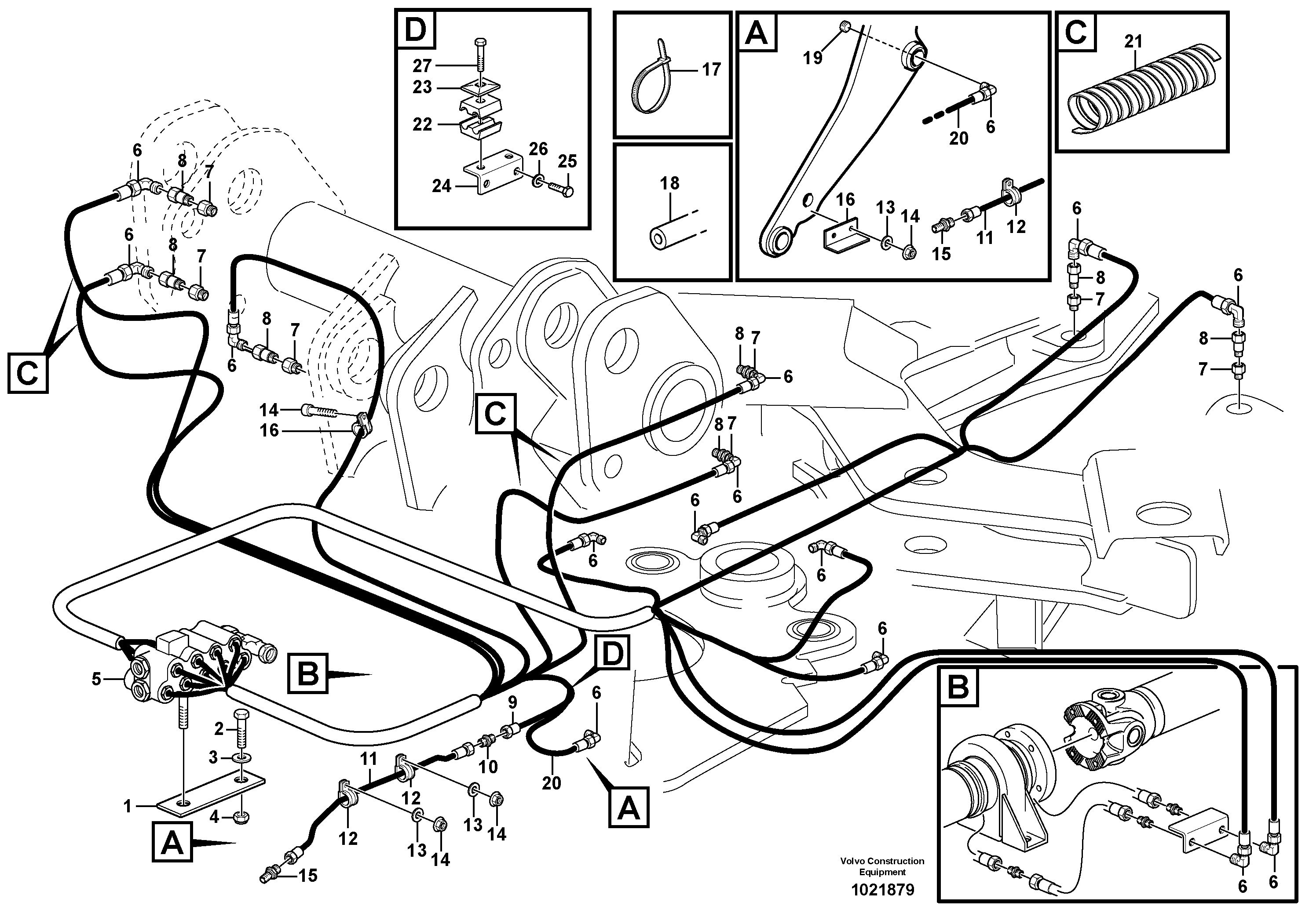 Seat frame VOE11432344 VOLVO