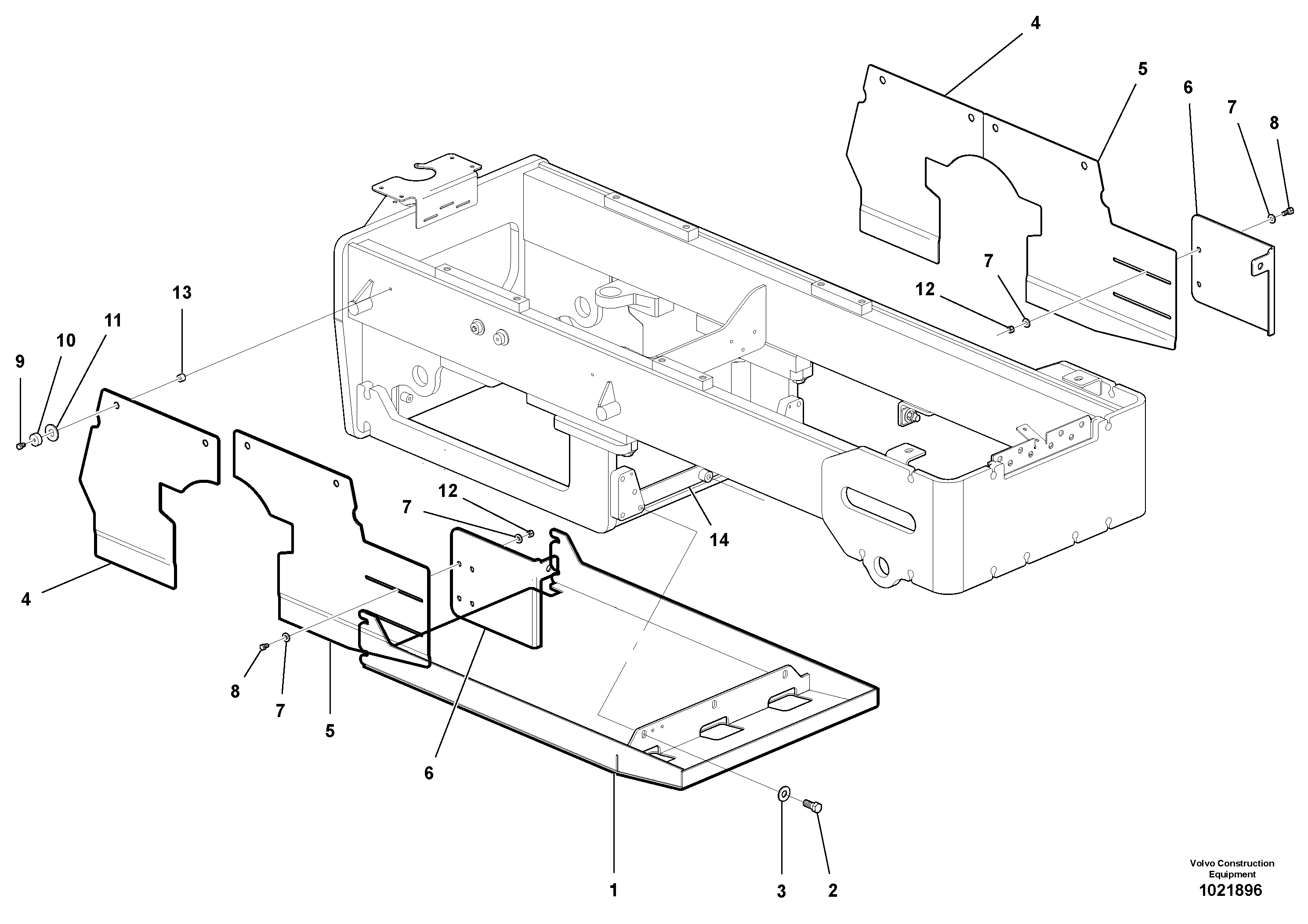 Mounting rail VOE990720 VOLVO