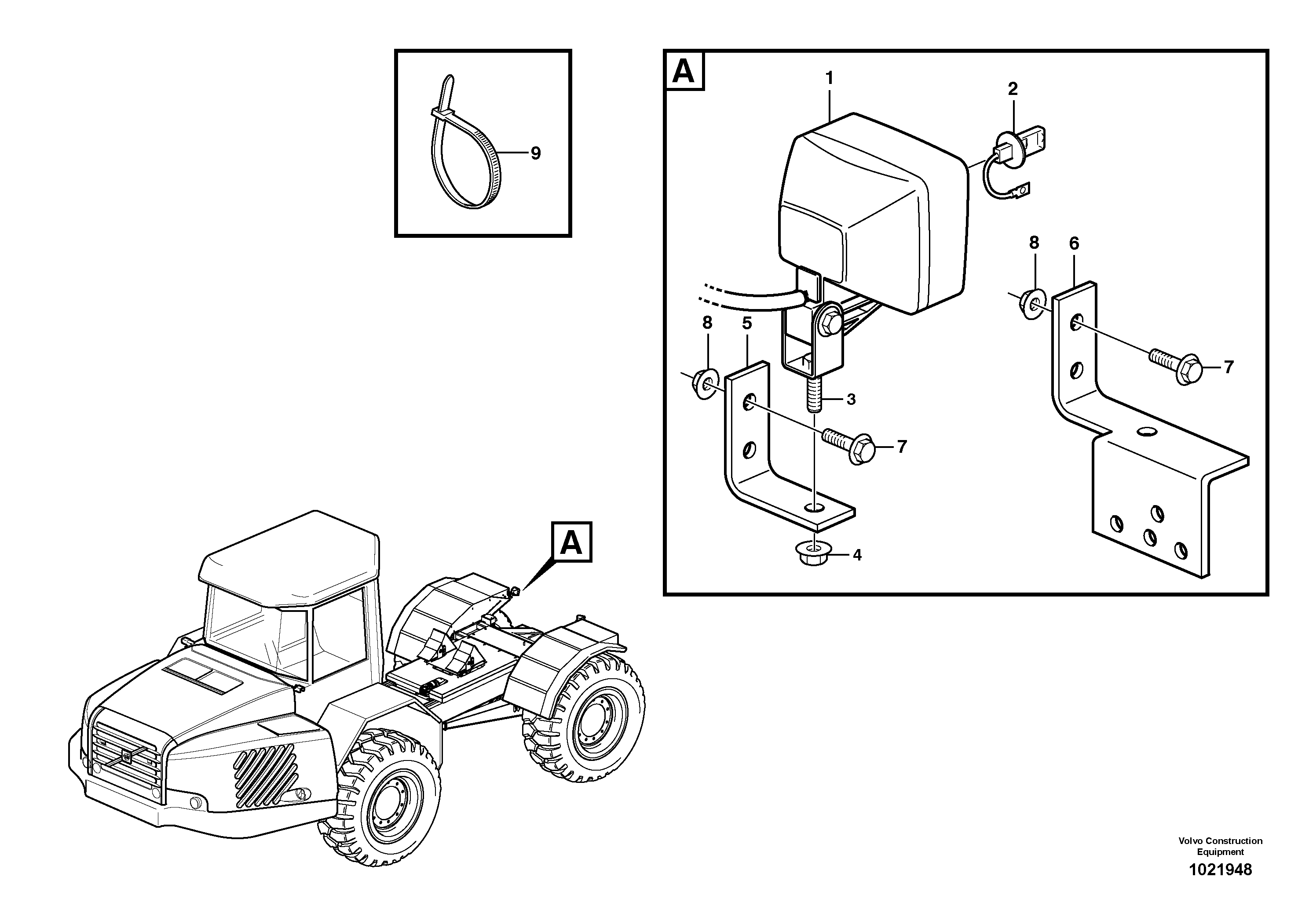 Bracket VOE11197354 VOLVO