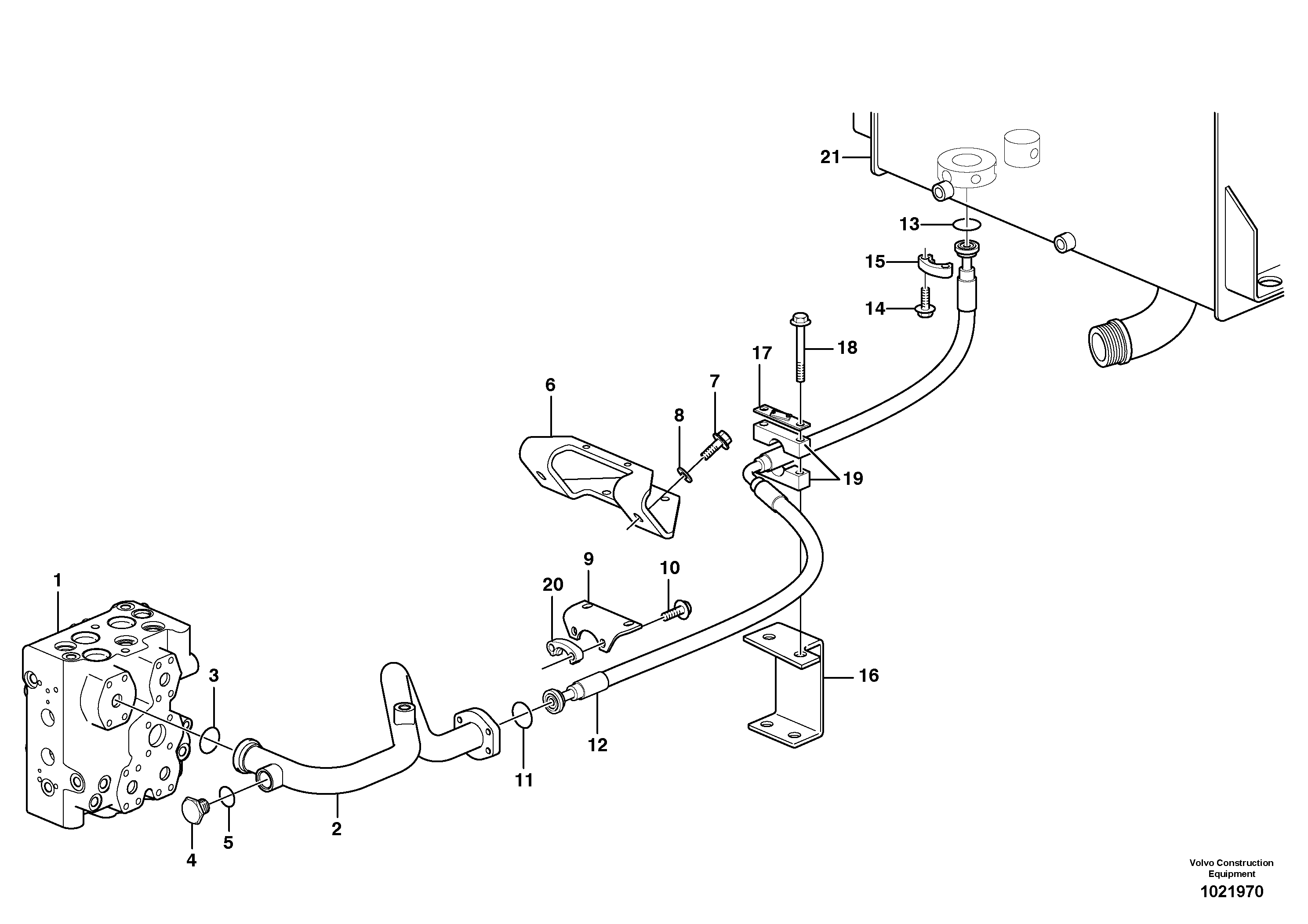 Bracket VOE11411565 VOLVO