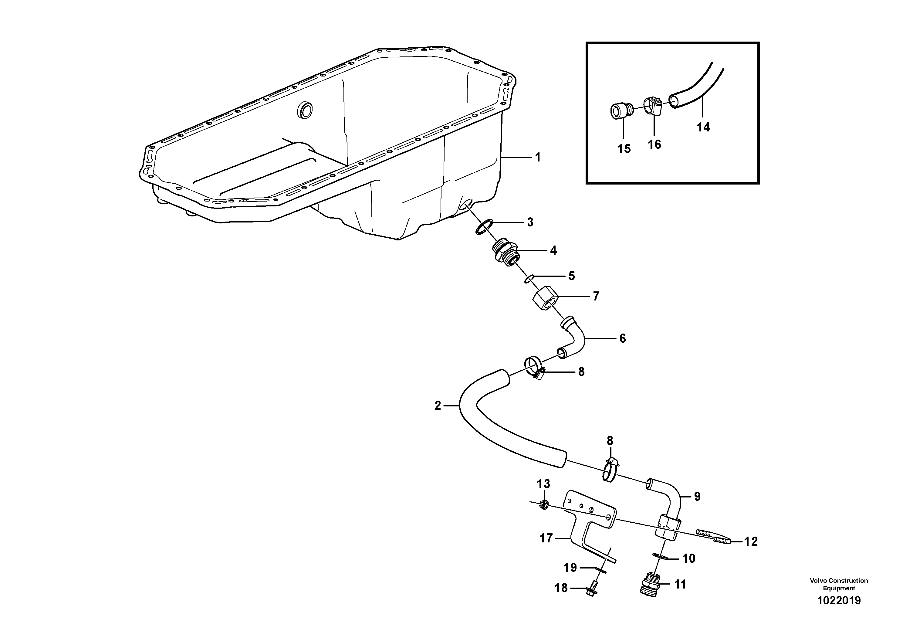 Heating Pipe VOE11445058 VOLVO