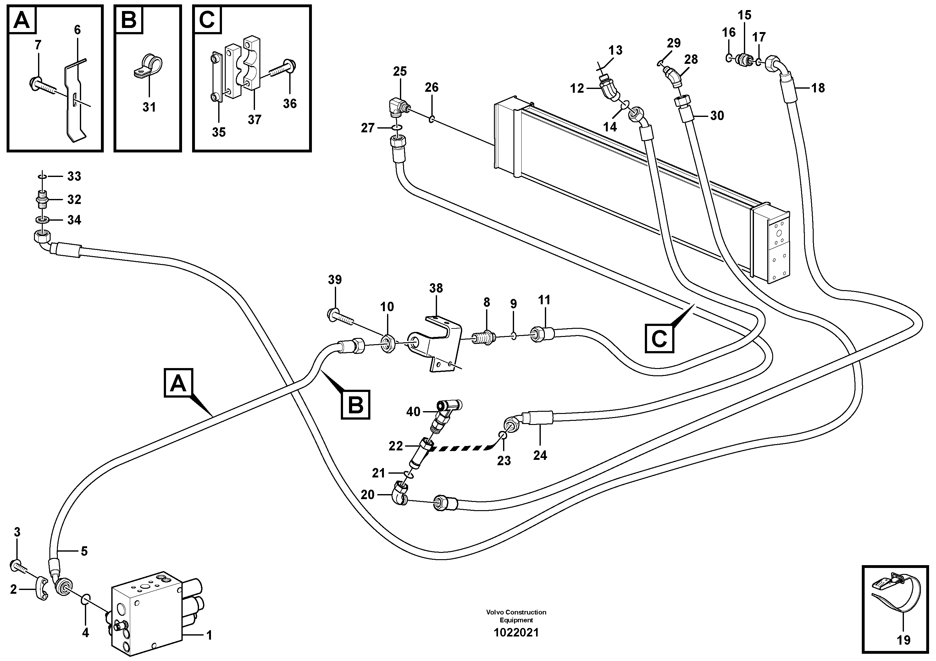 Heating Pipe VOE11445152 VOLVO