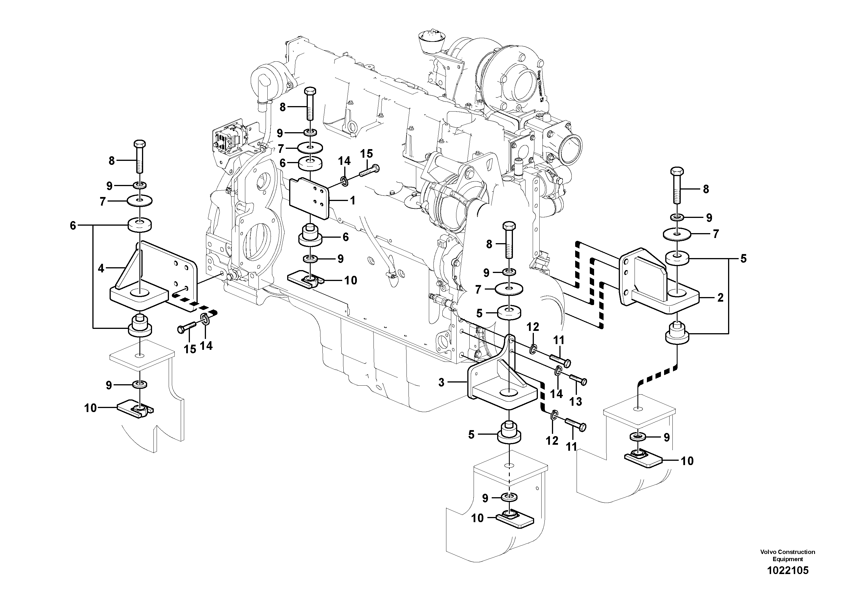 Seat frame RM/VOE14531495 VOLVO