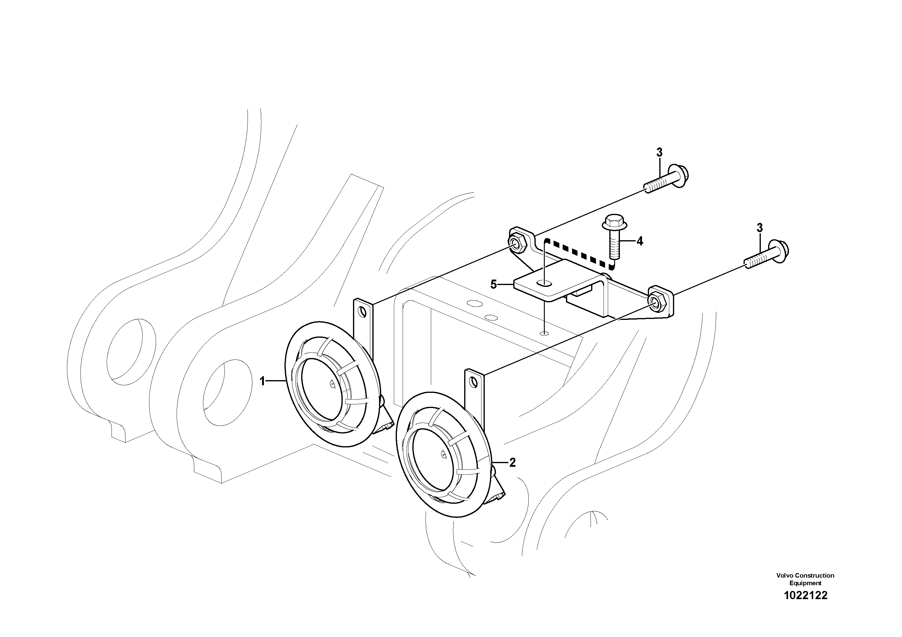 Seat frame VOE14547029 VOLVO