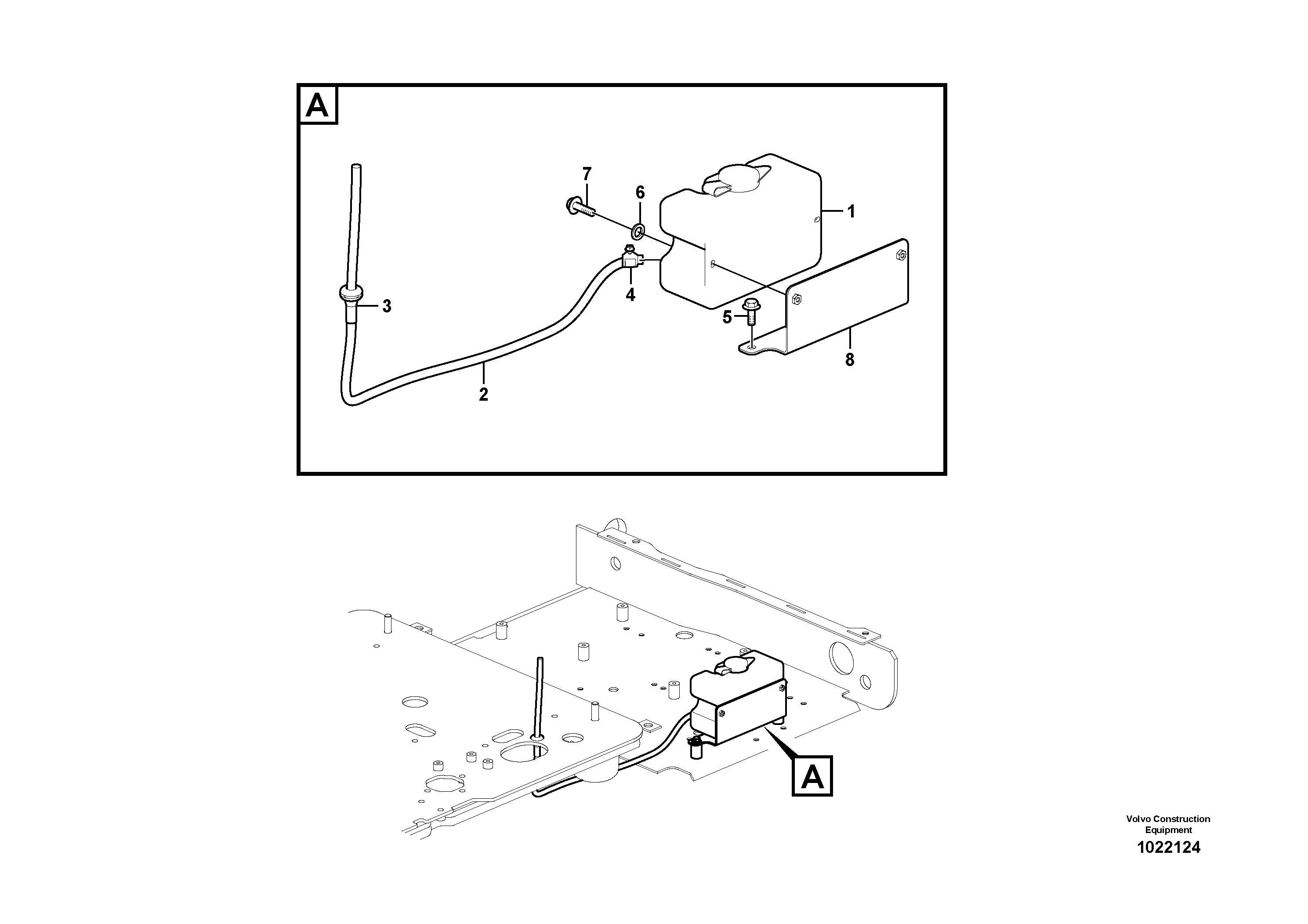 Seat frame VOE14545449 VOLVO