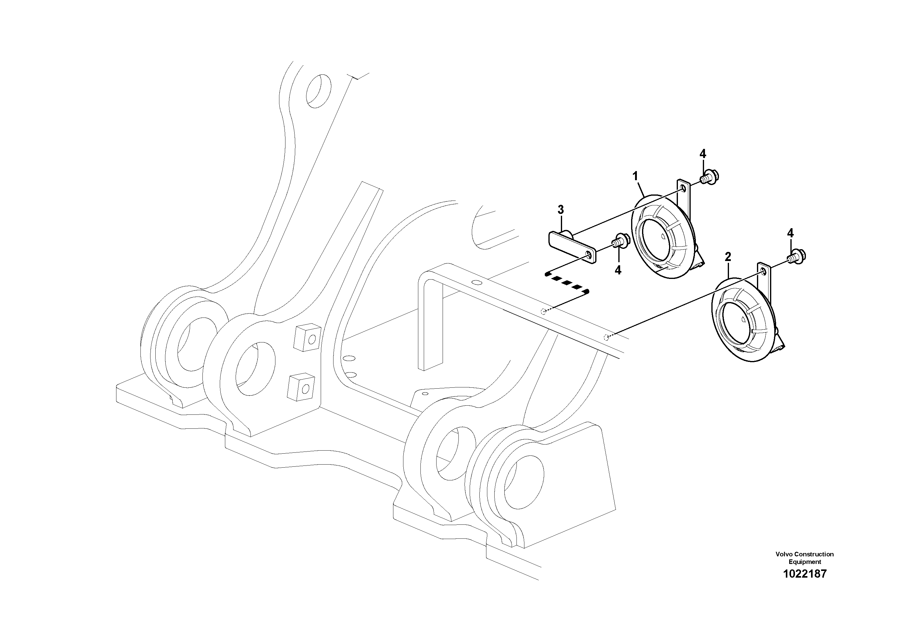 Seat frame VOE14541329 VOLVO