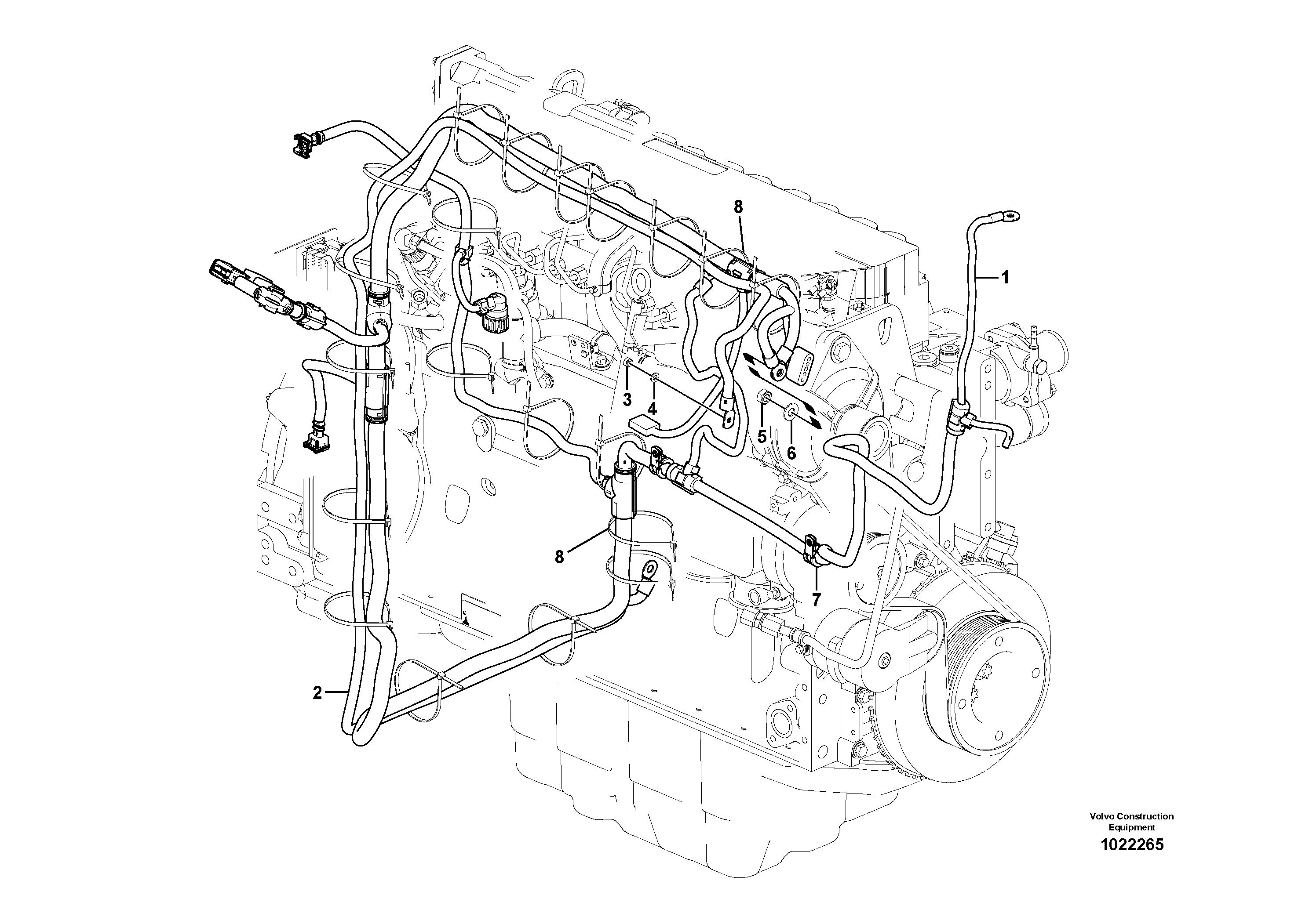 Wire harness VOE14385184 VOLVO