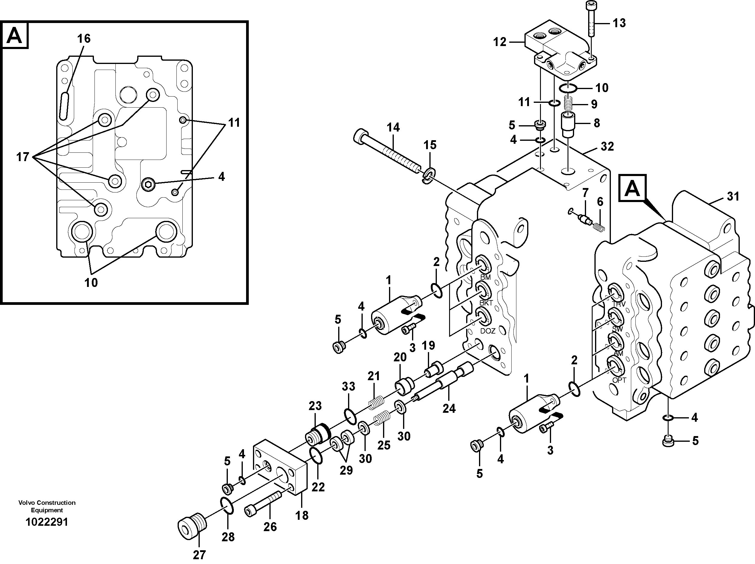 Valve assembly VOE14552477 VOLVO