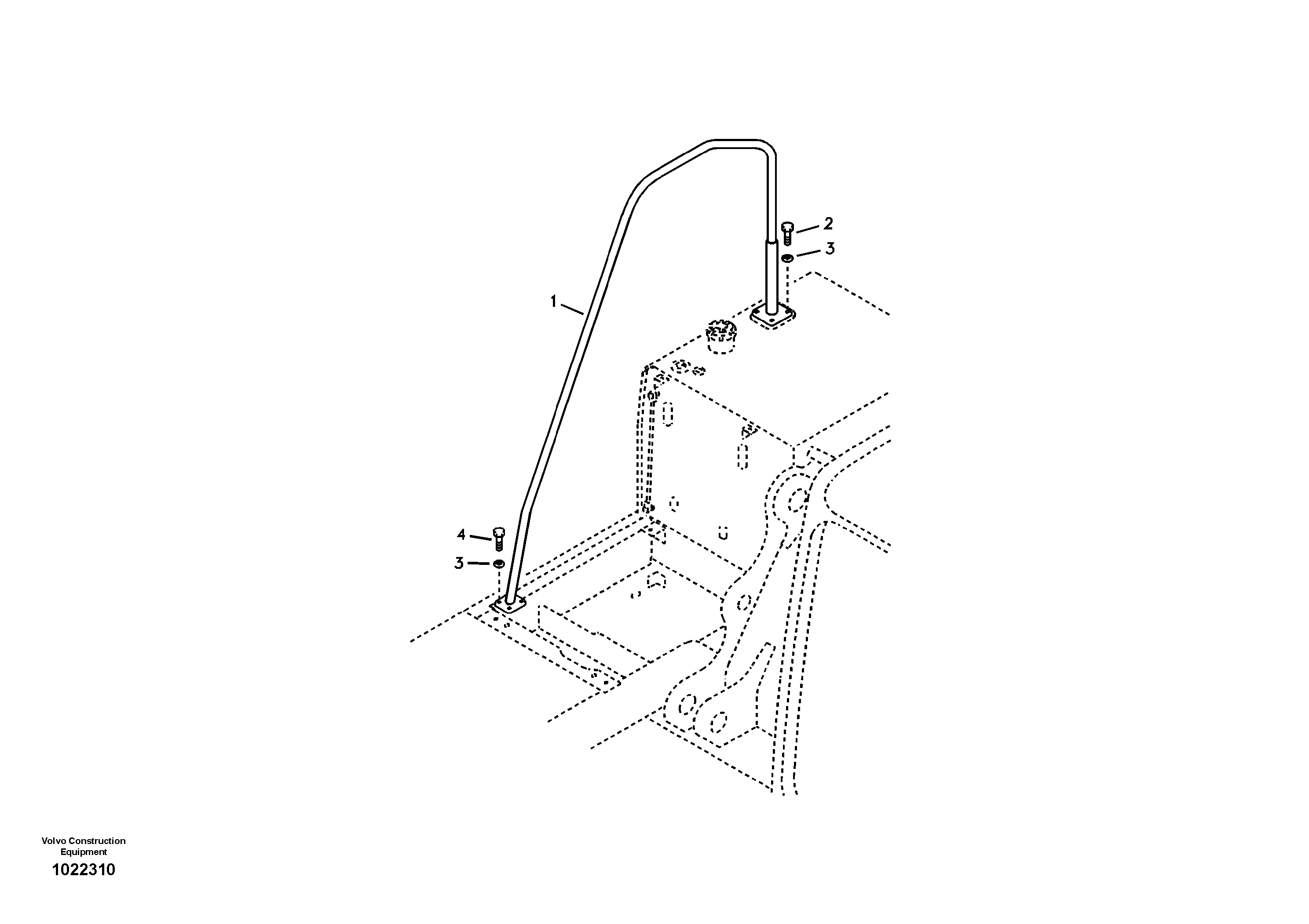 Handrail VOE14525020 VOLVO