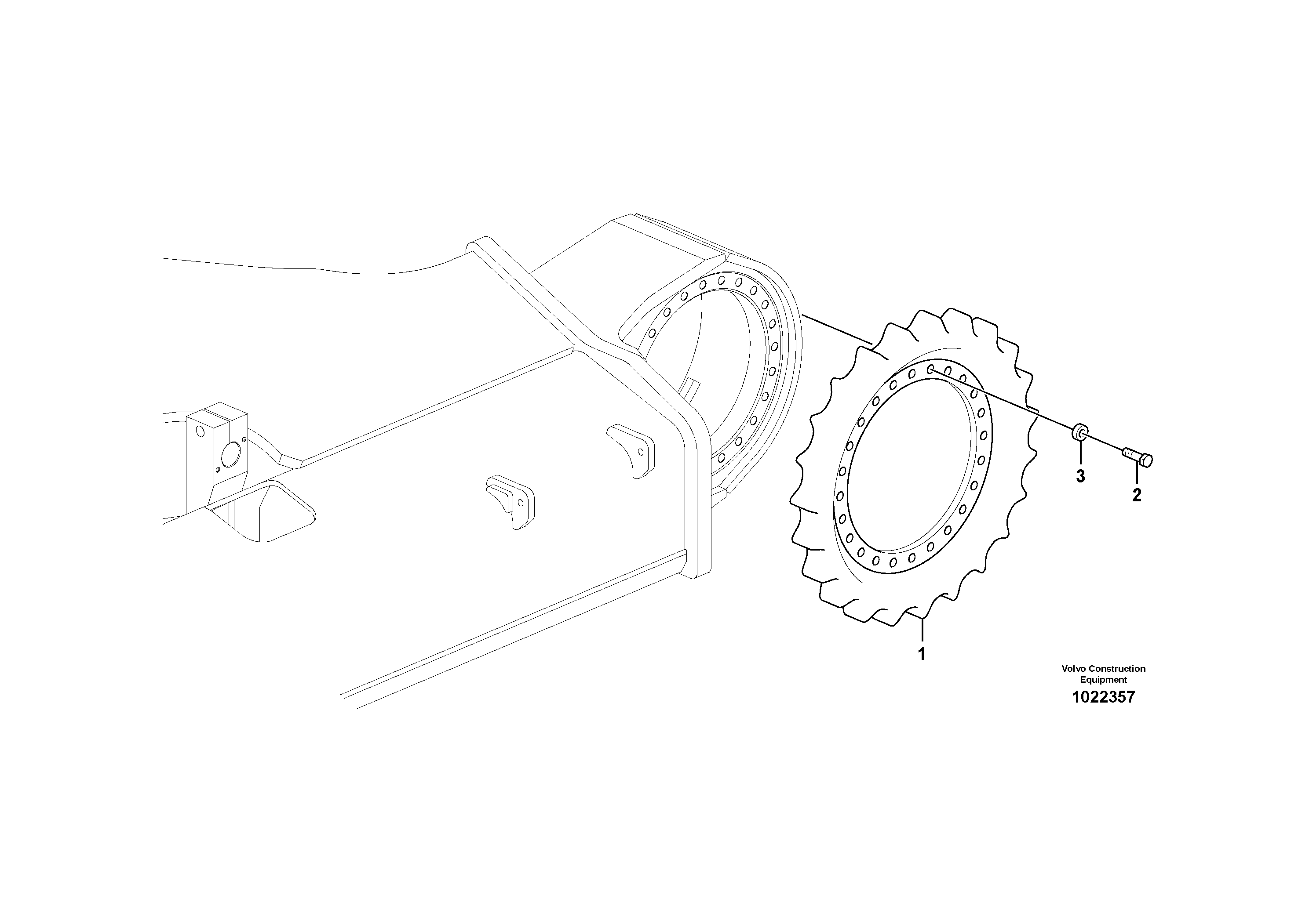Mounting rail VOE993011 VOLVO