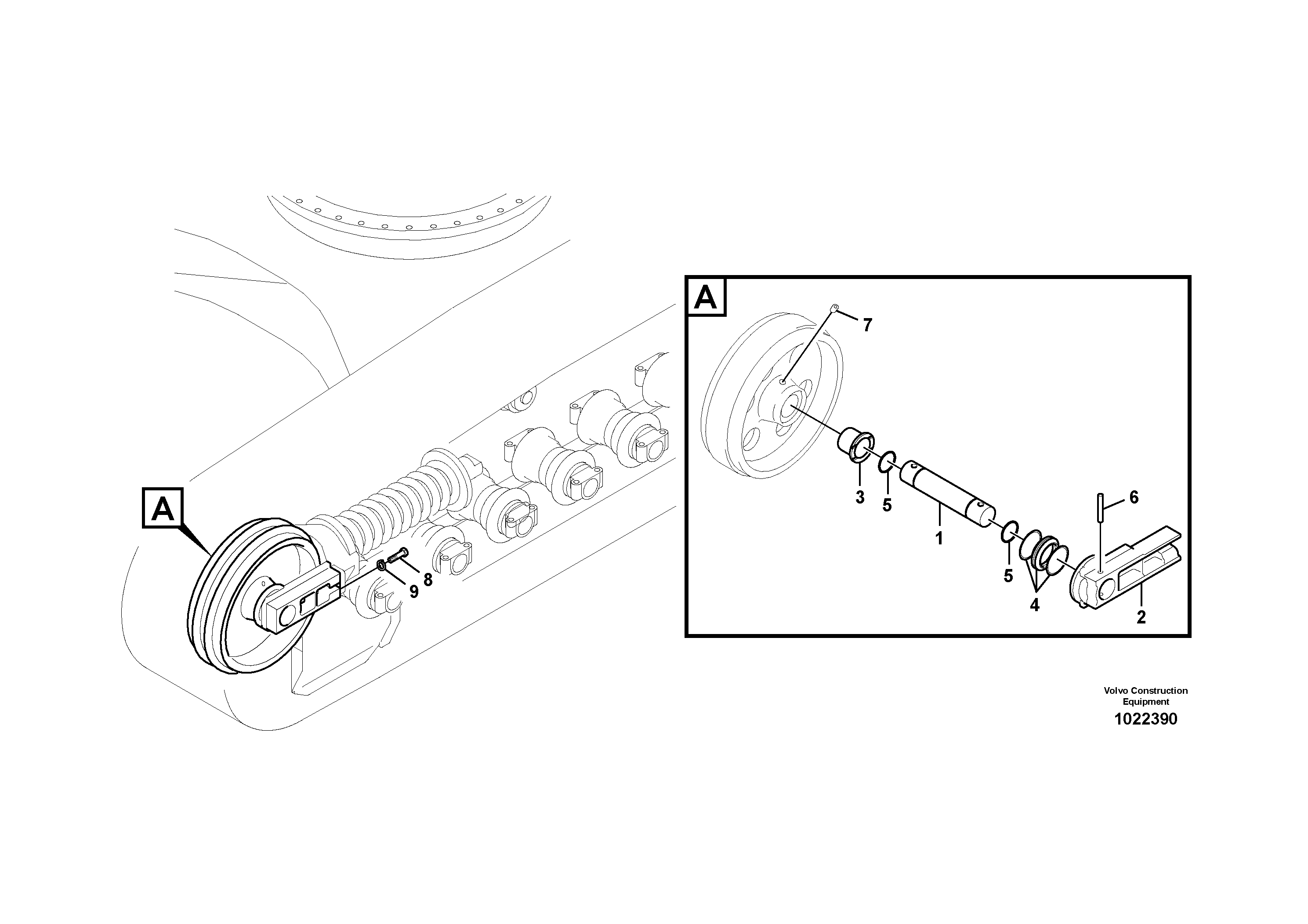 Mounting rail VOE997463 VOLVO