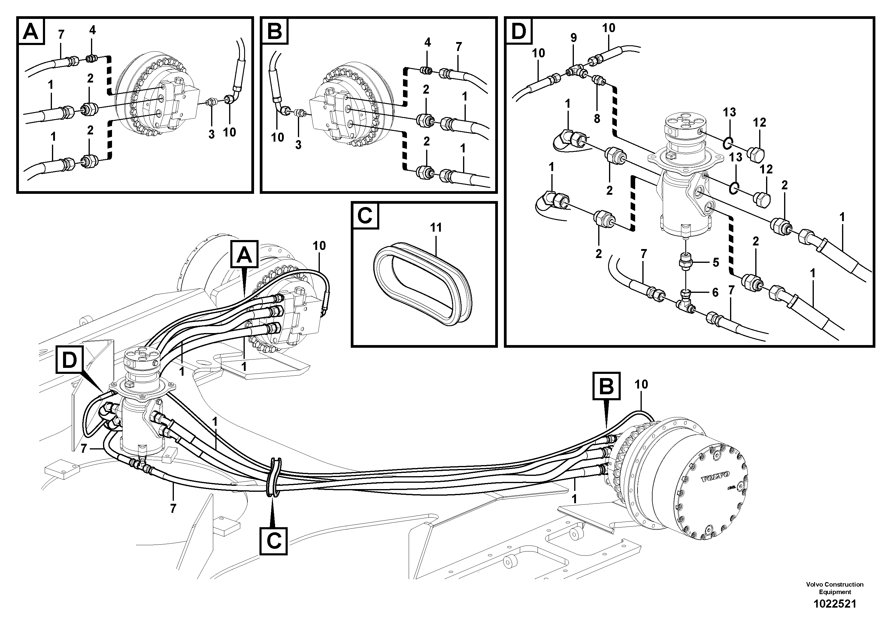 Timing gear casing VOE937151 VOLVO
