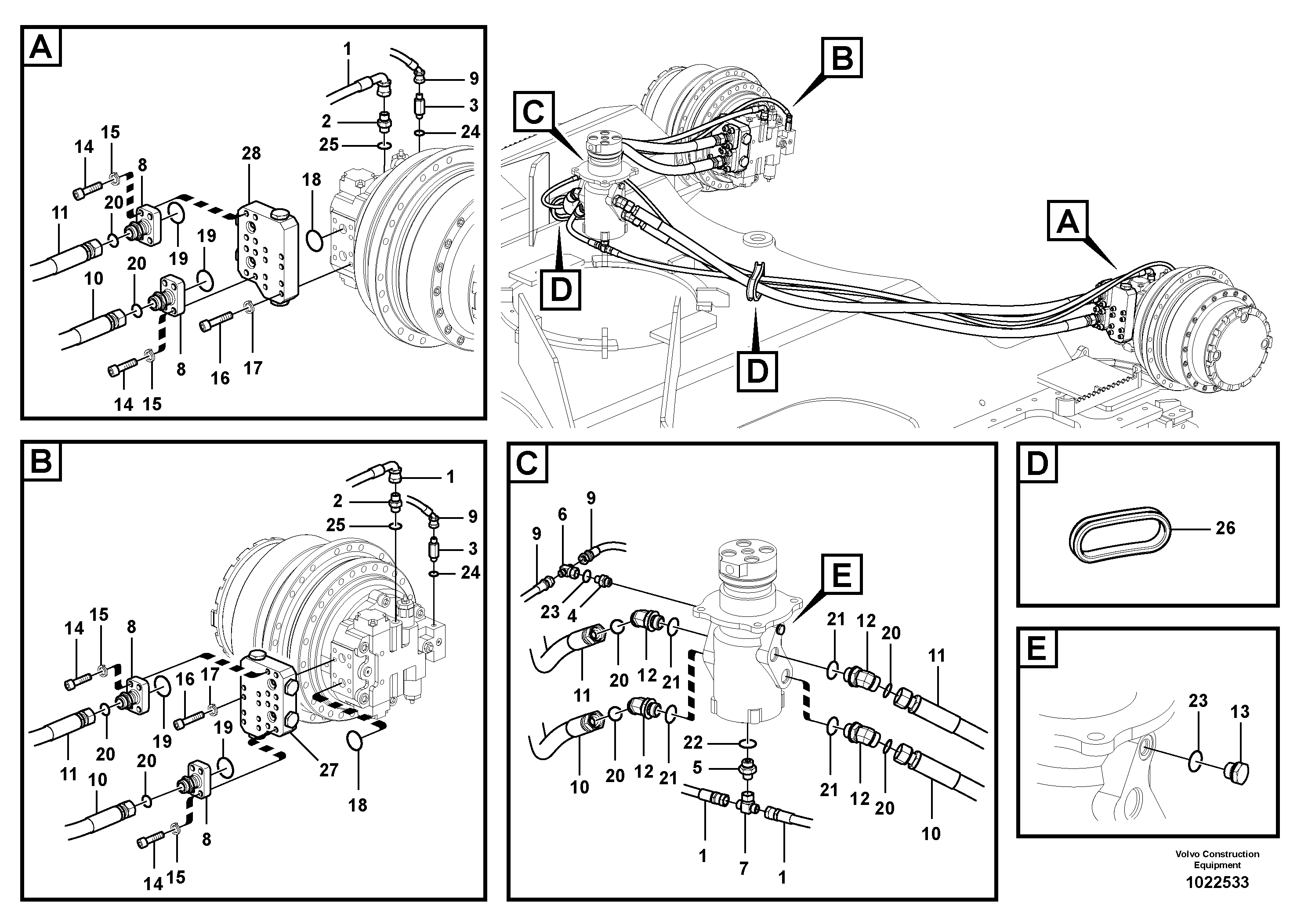 Timing gear casing SA9453-04356 VOLVO