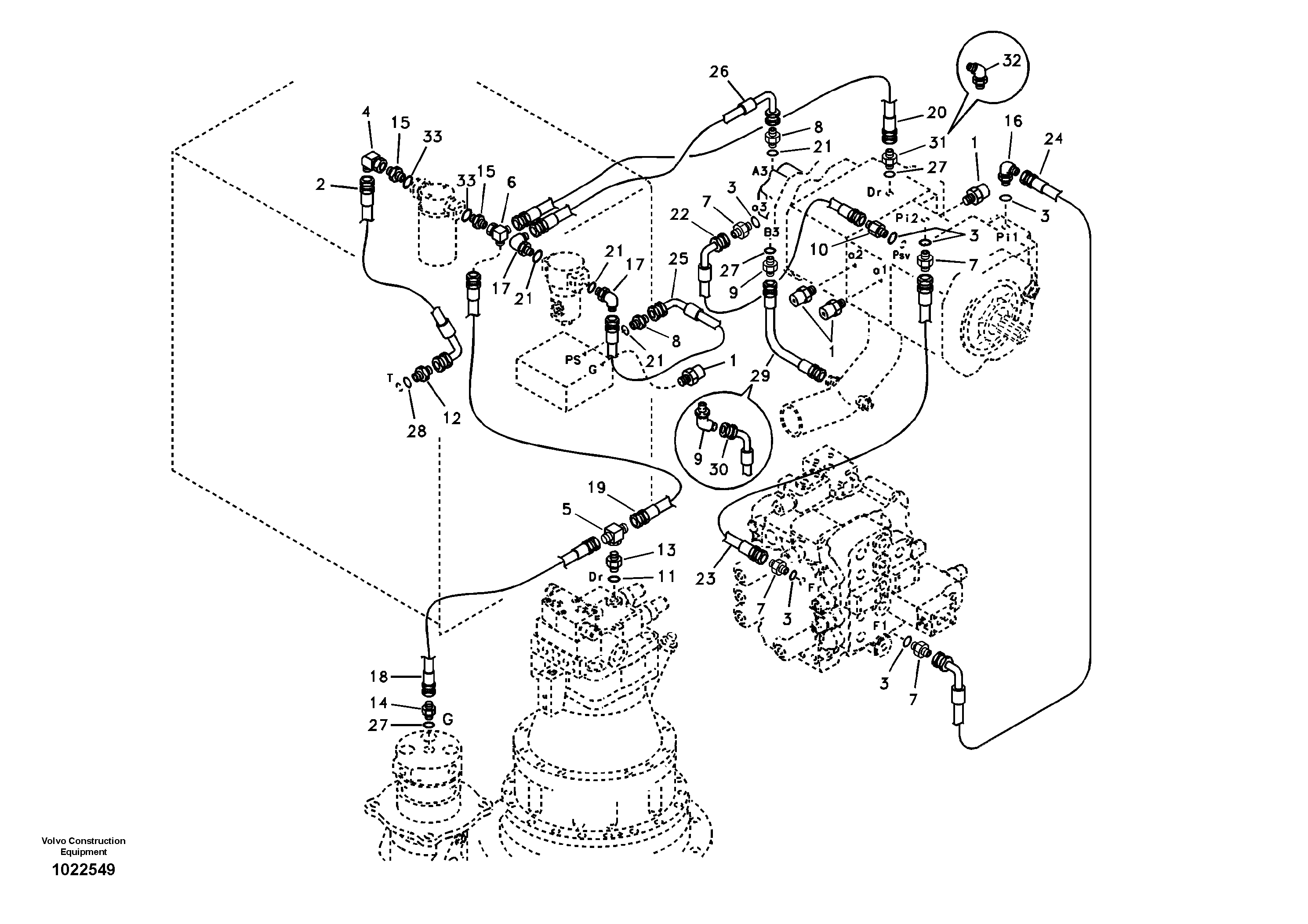 Timing gear casing SA9453-02336 VOLVO