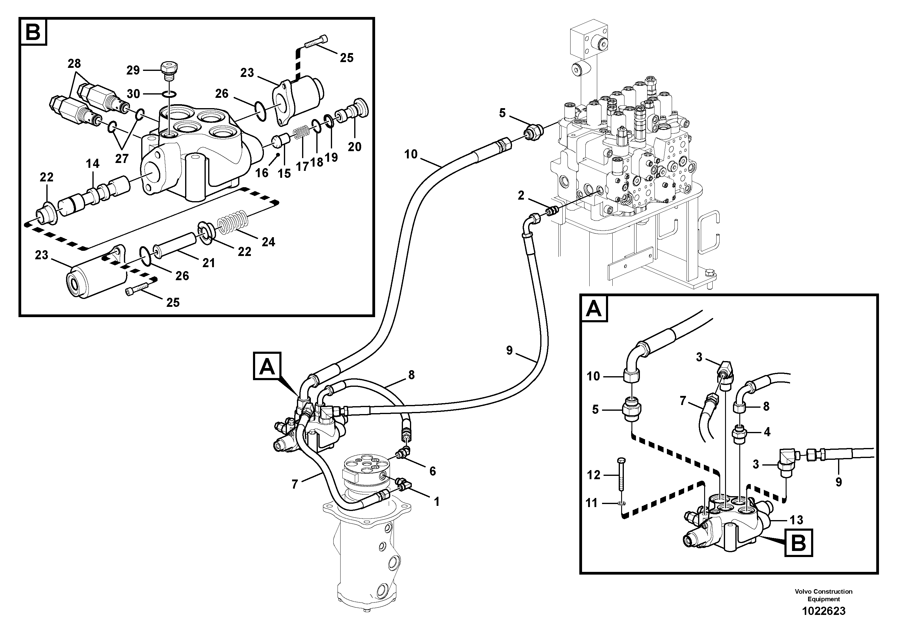 Five-way Union RM/VOE14539258 VOLVO