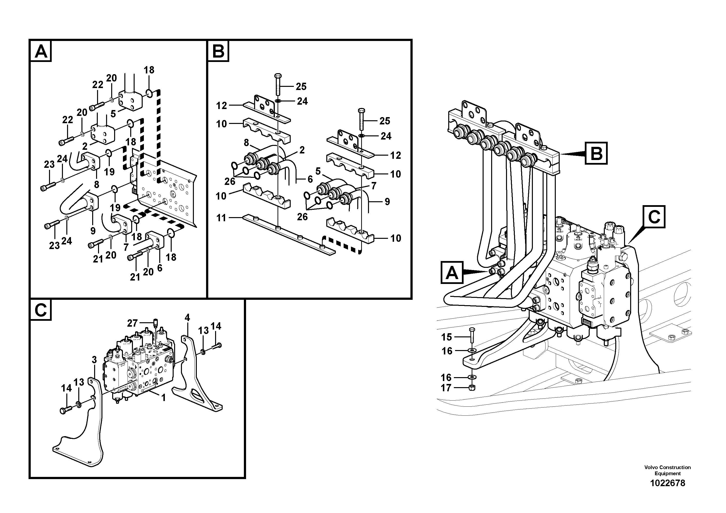 Bracket VOE14568005 VOLVO