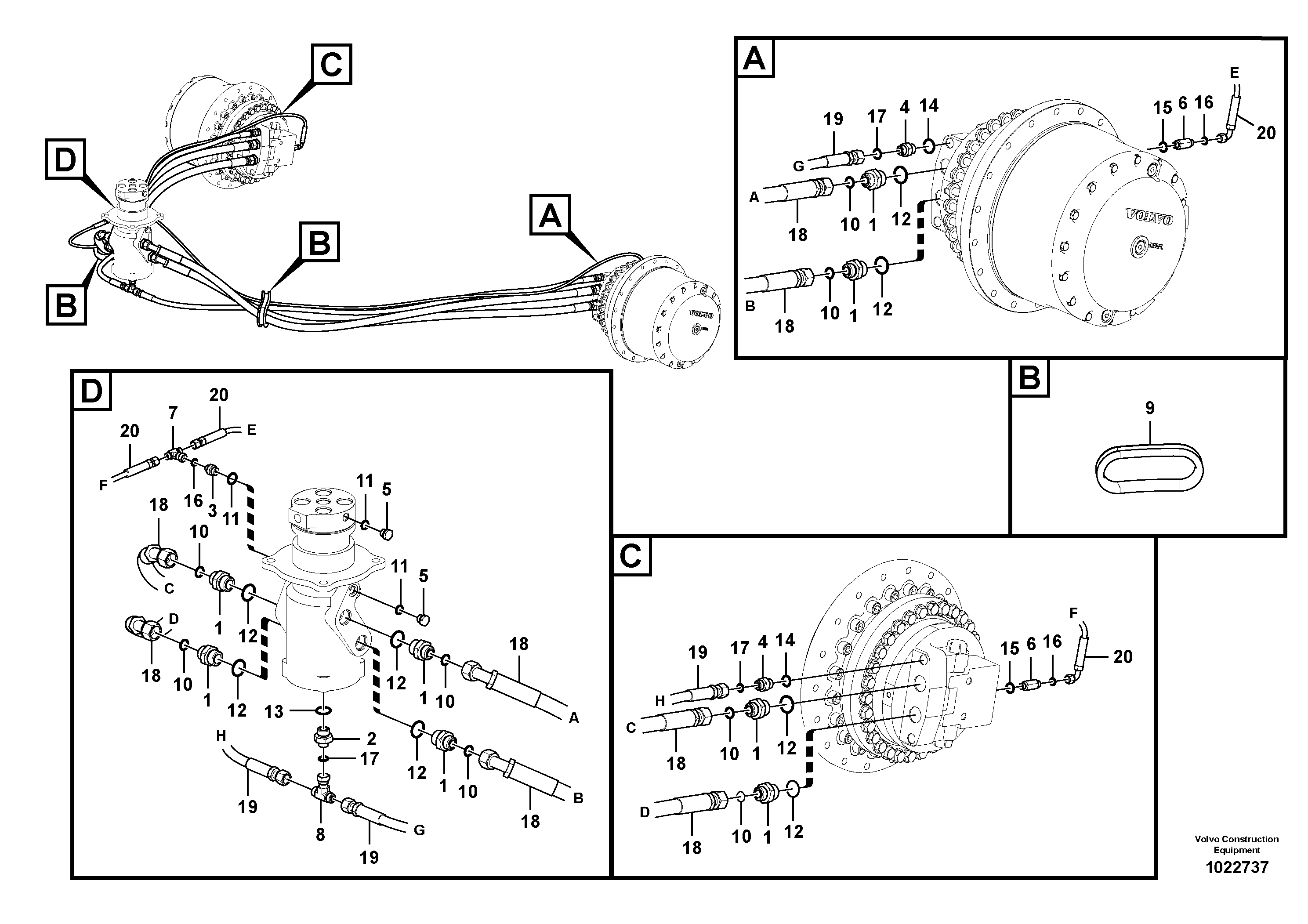 Timing gear casing VOE937504 VOLVO