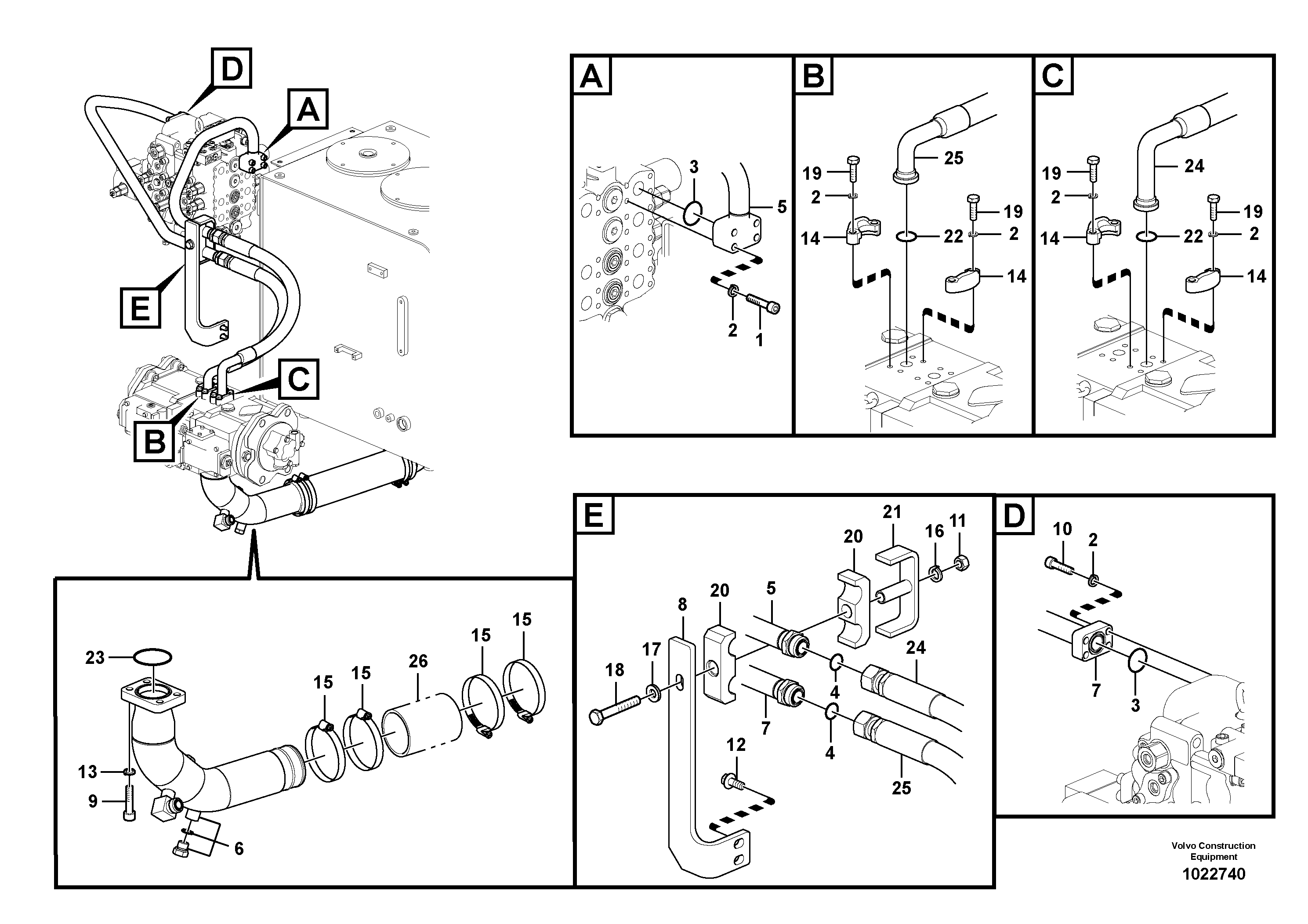 Pipe Line VOE14541885 VOLVO