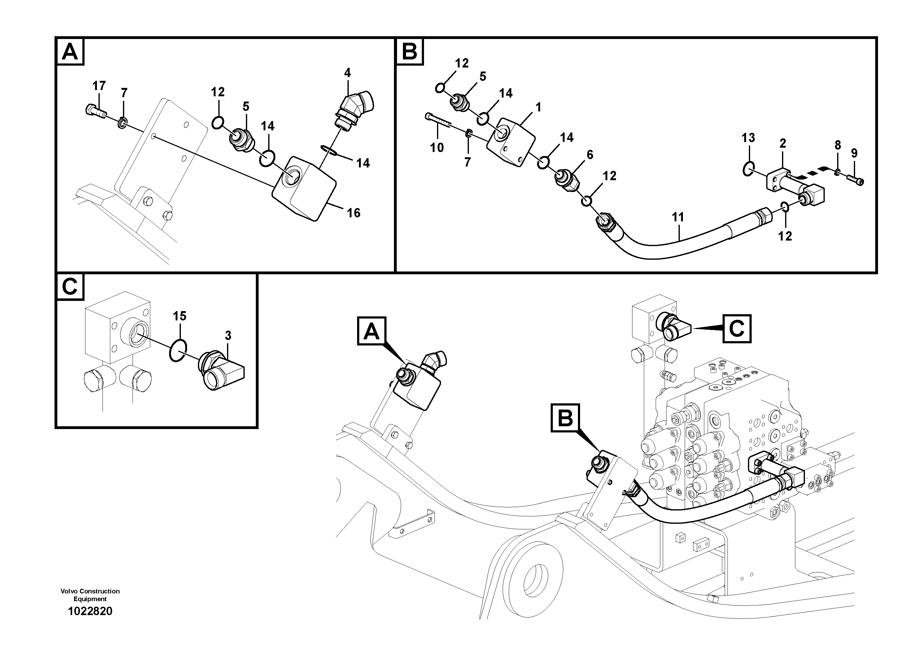 Timing gear casing VOE937819 VOLVO