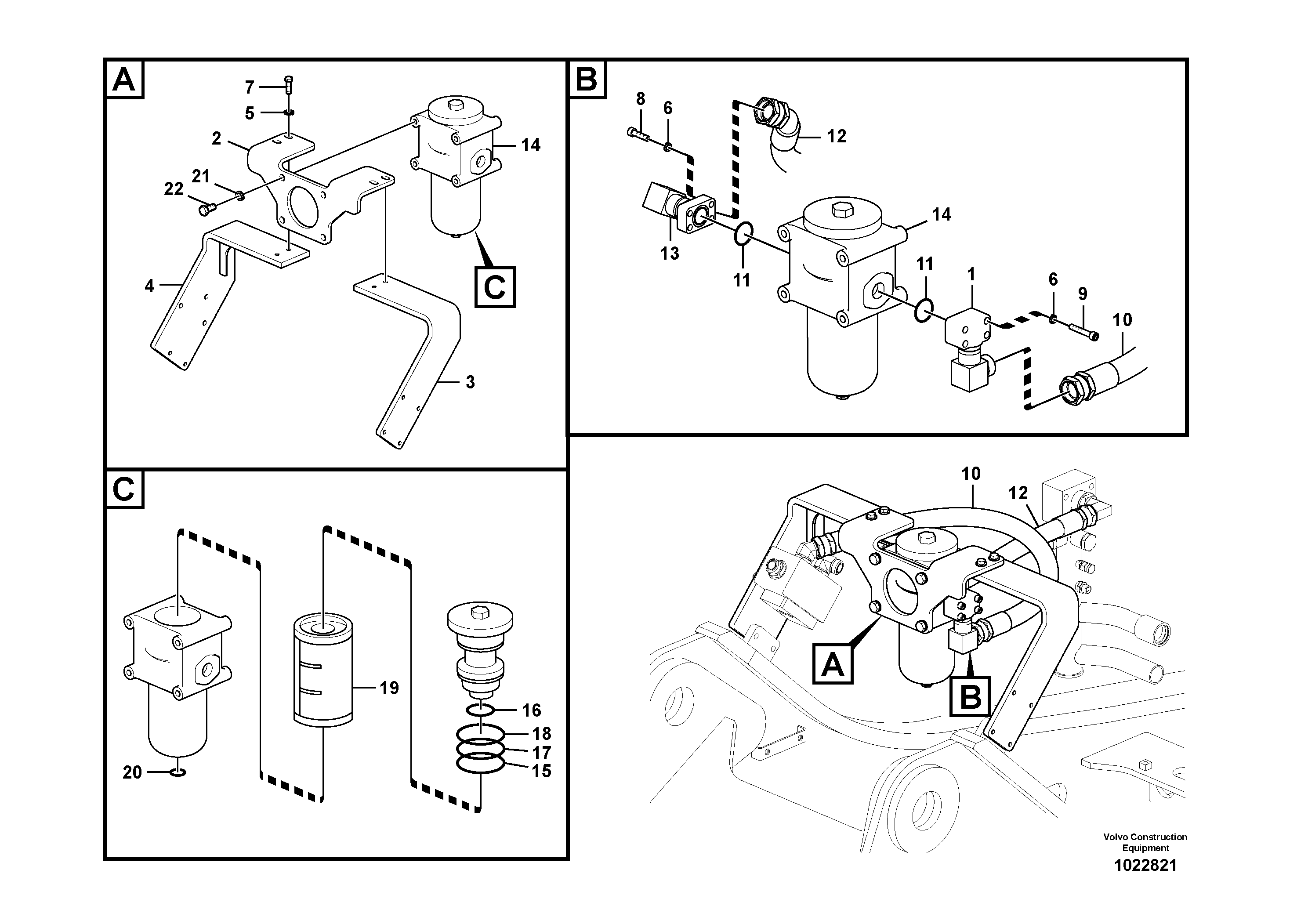 Bracket RM/VOE14514103 VOLVO
