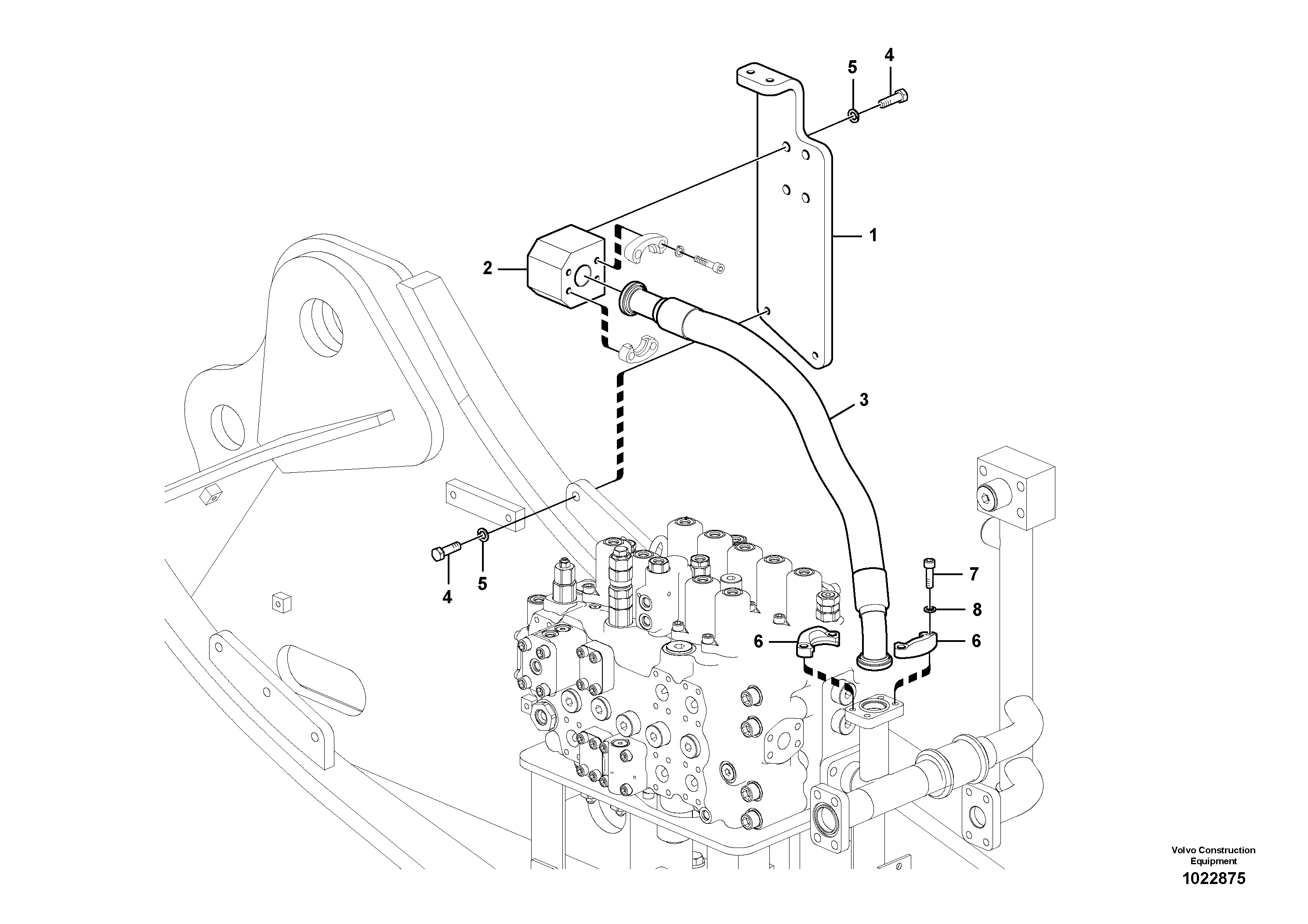 Bracket VOE14558982 VOLVO