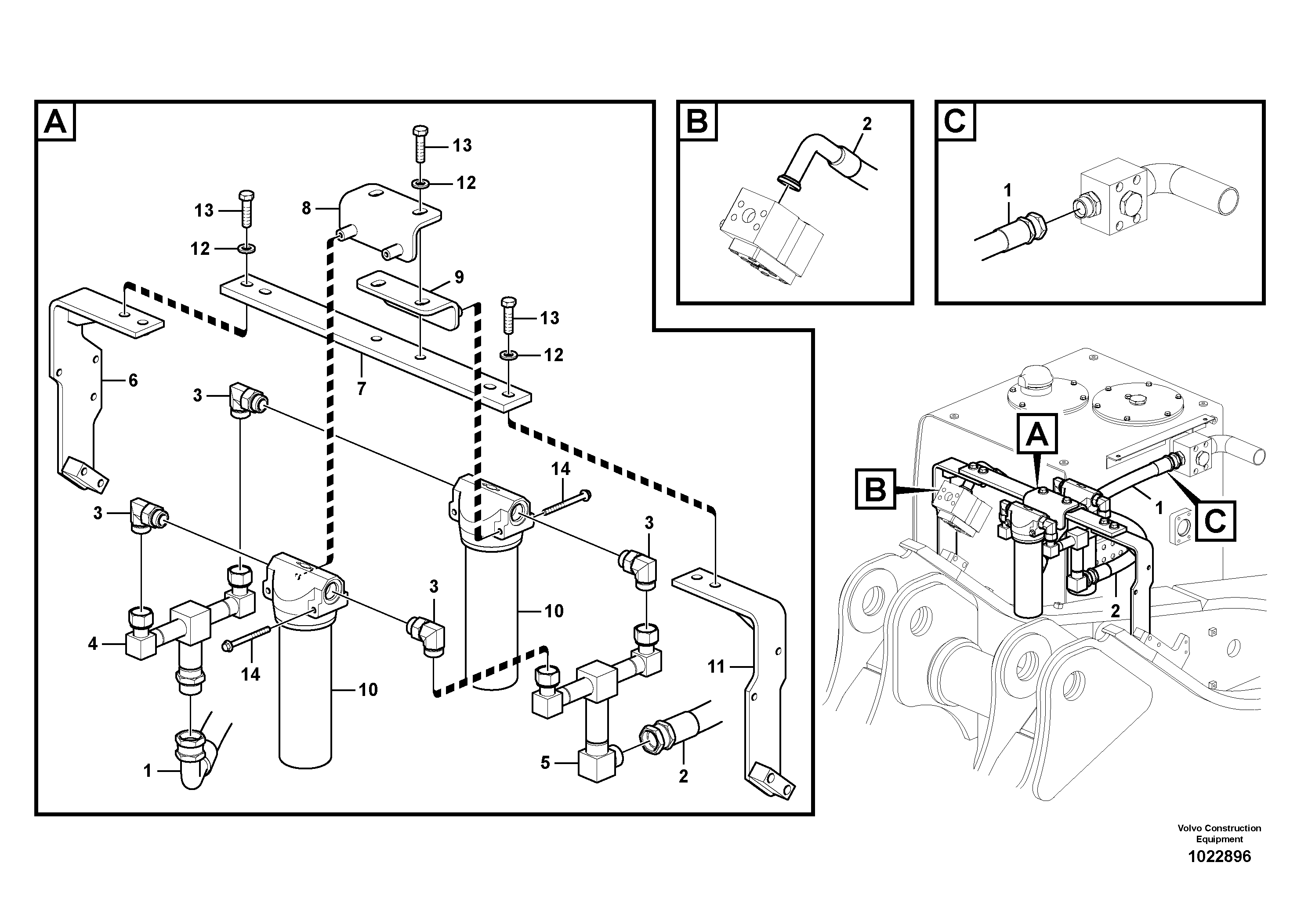 Bracket VOE14508327 VOLVO