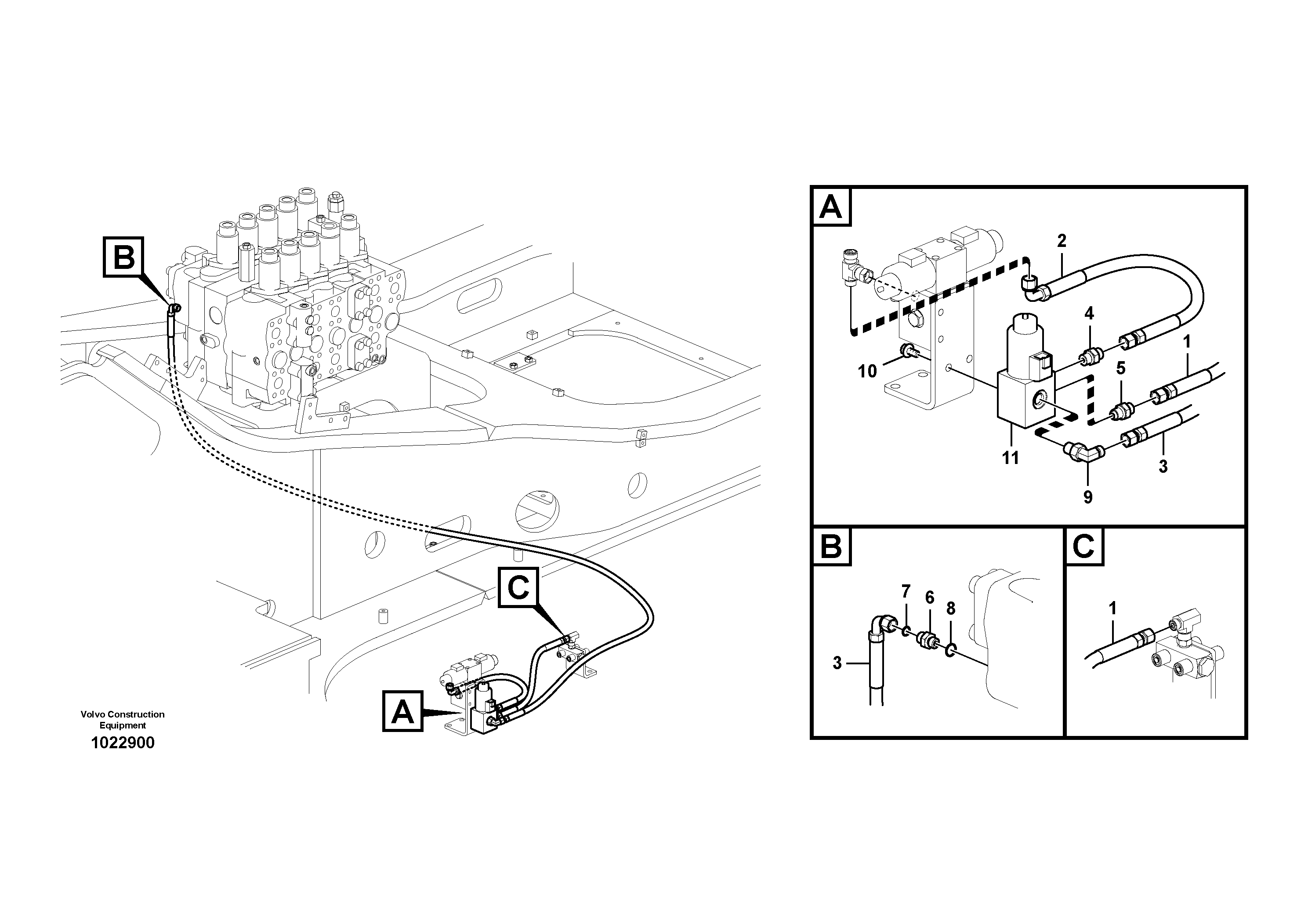 Timing gear casing VOE937103 VOLVO