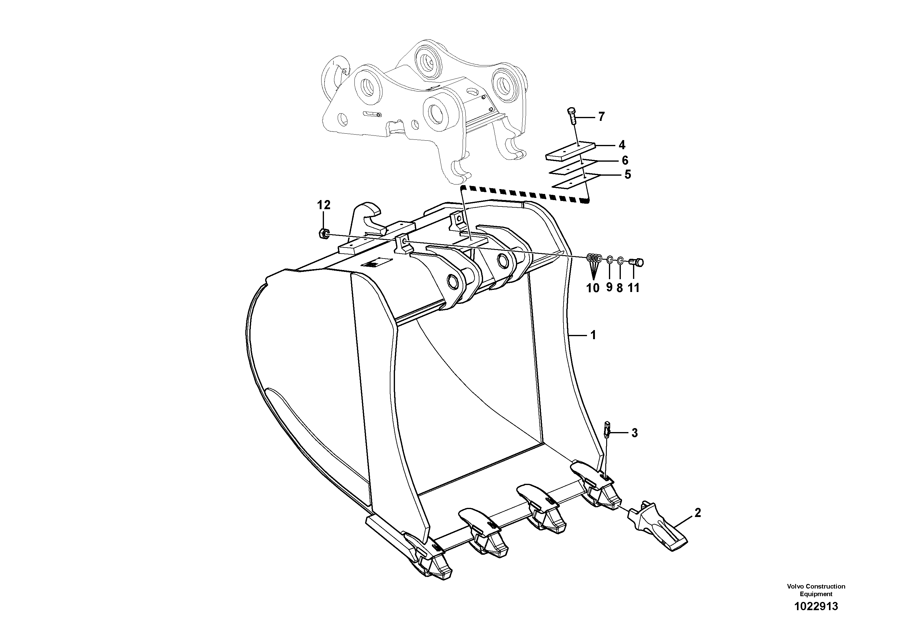 R Window Wiper VOE14545283 VOLVO
