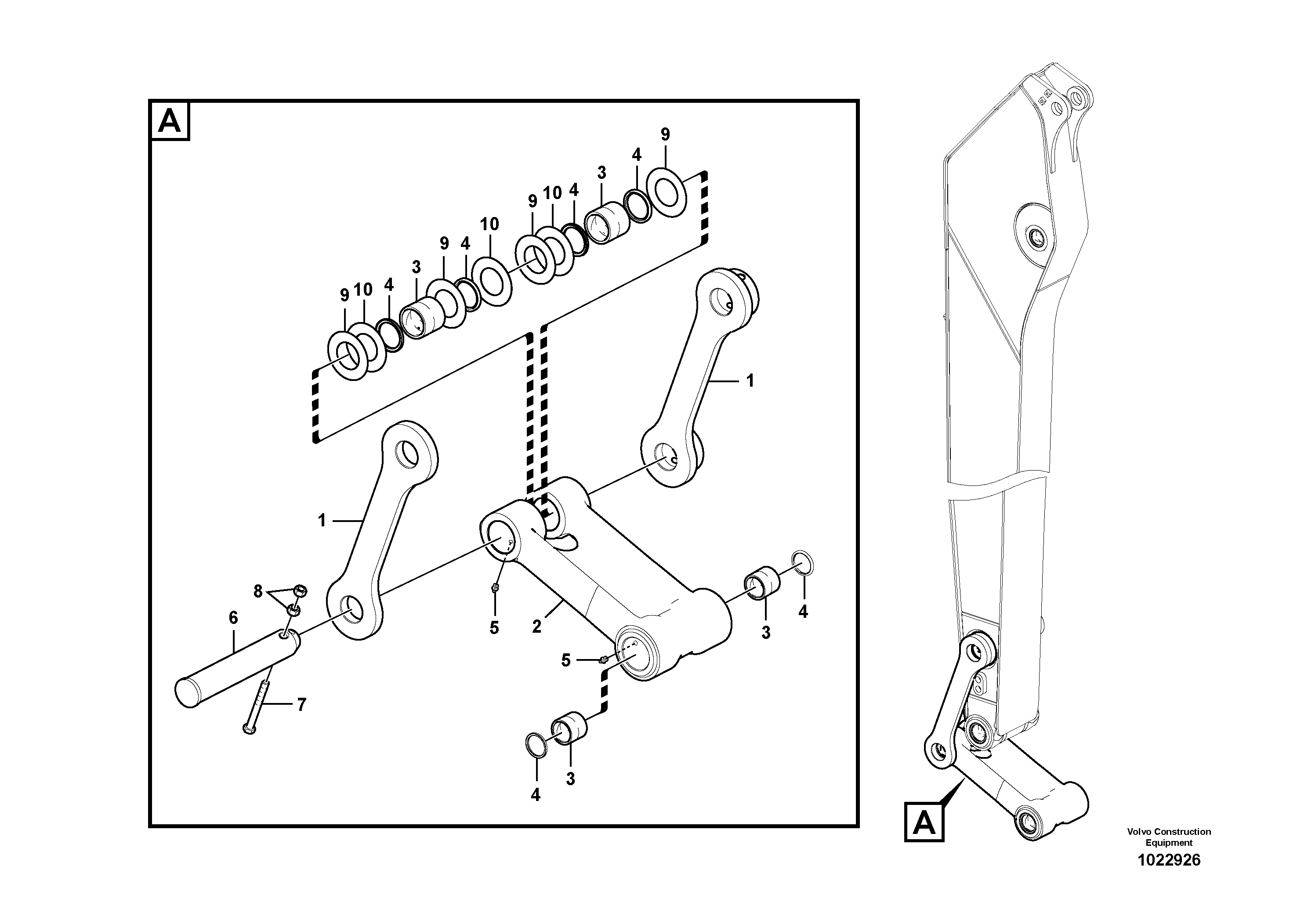 Mounting rail VOE997473 VOLVO