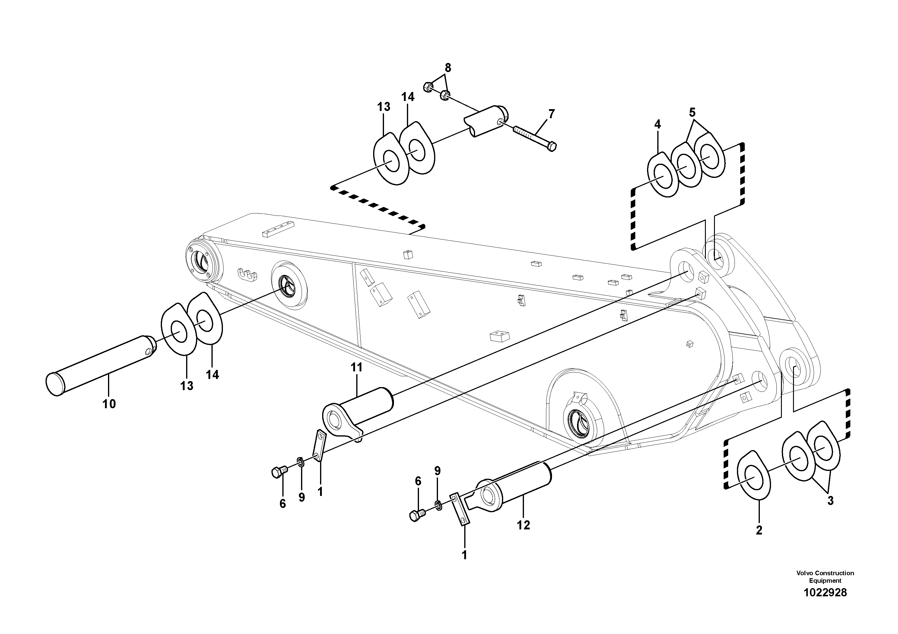 R Window Wiper VOE14545175 VOLVO