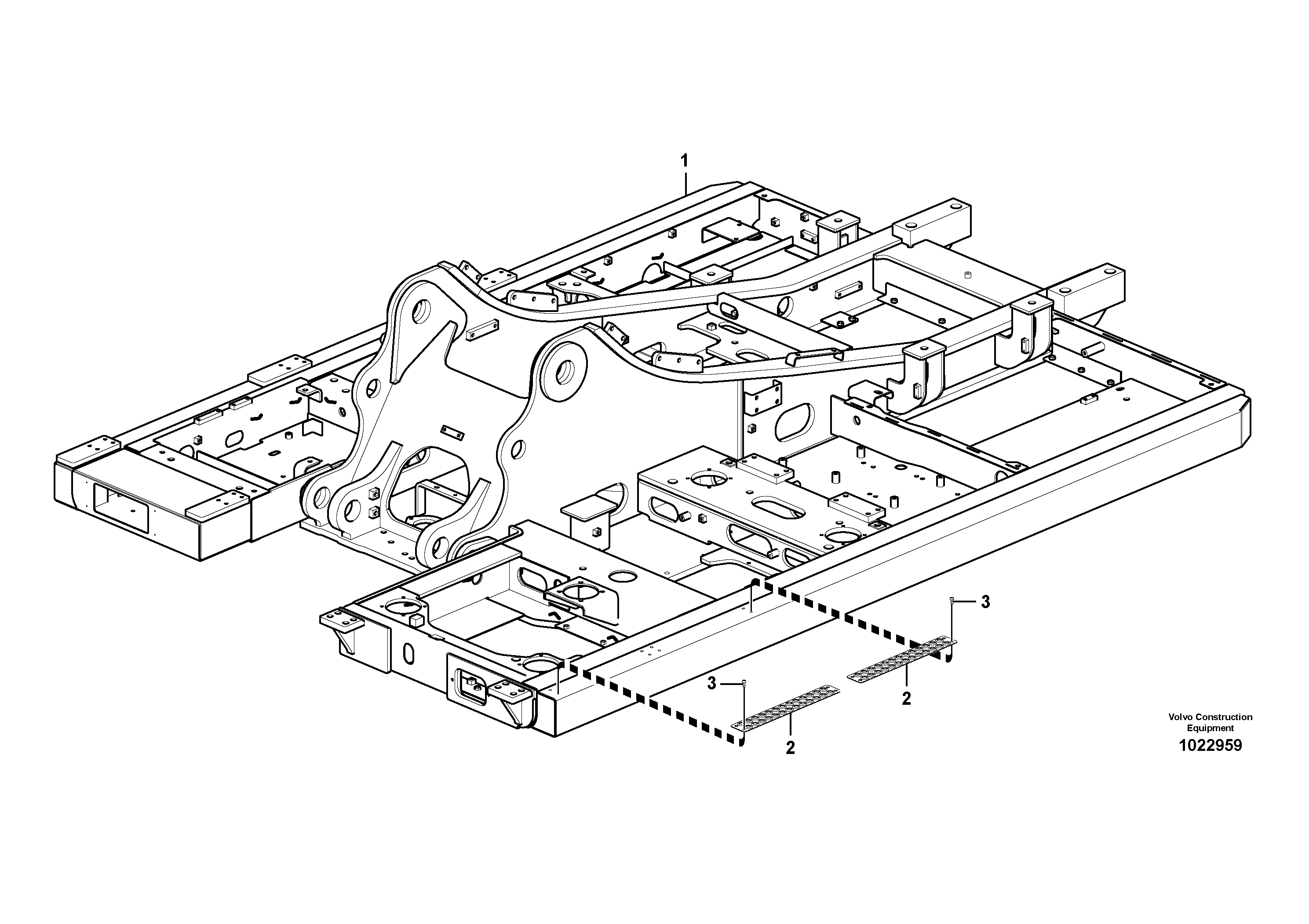 Pedal bracket R.h. VOE14566940 VOLVO