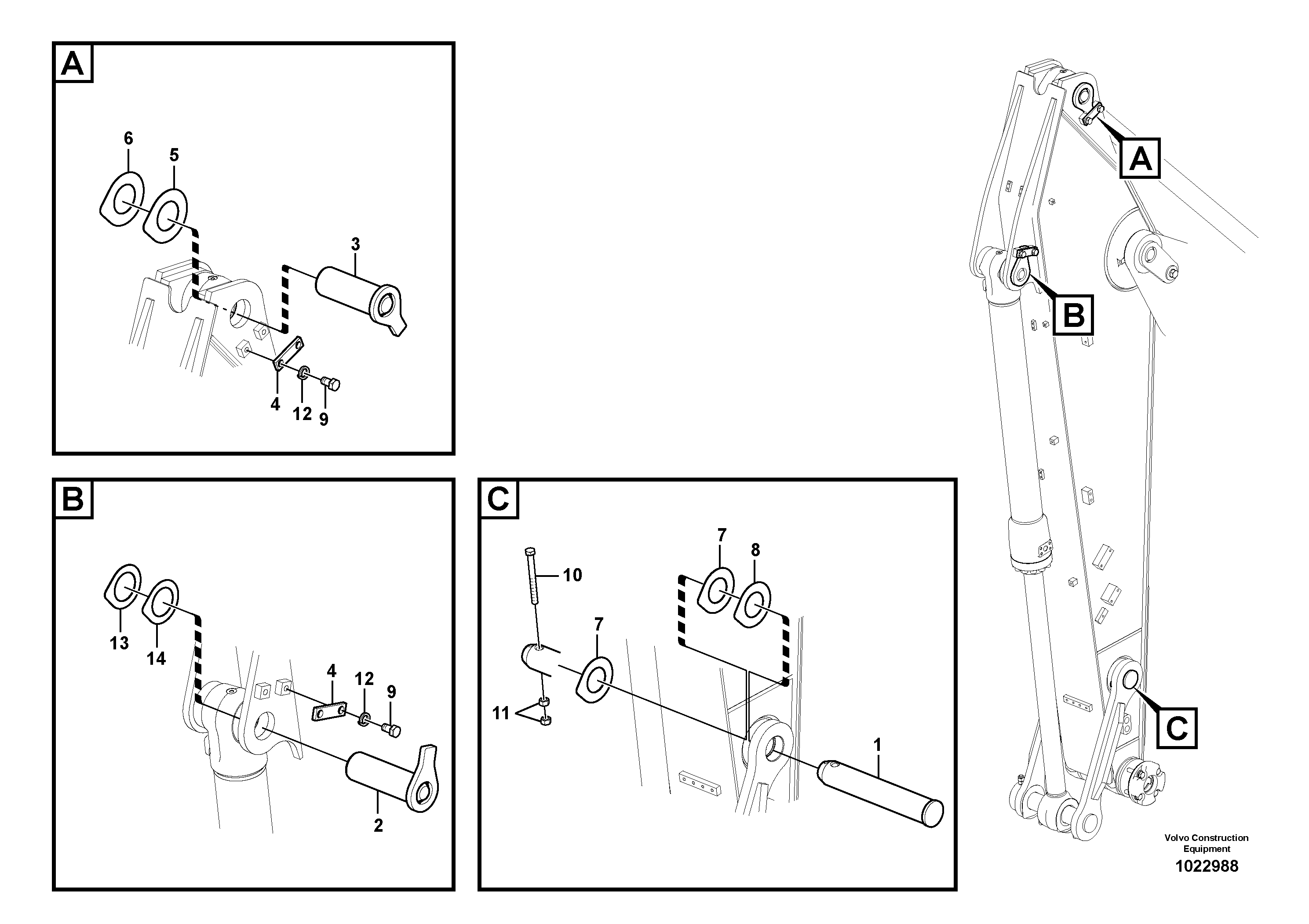 R Window Wiper VOE14548272 VOLVO