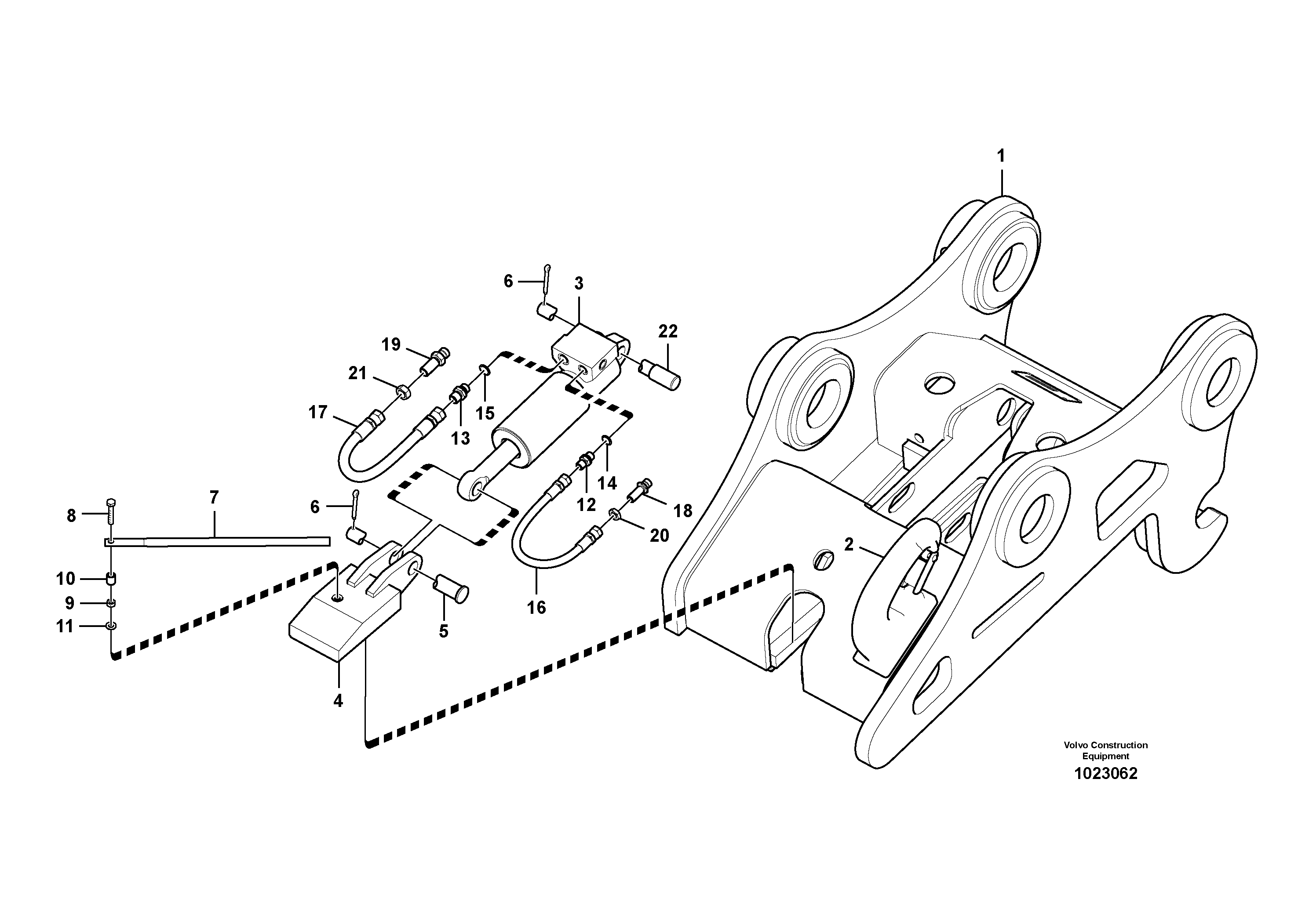 Hexagon screw SA/VOE9011-20810 VOLVO