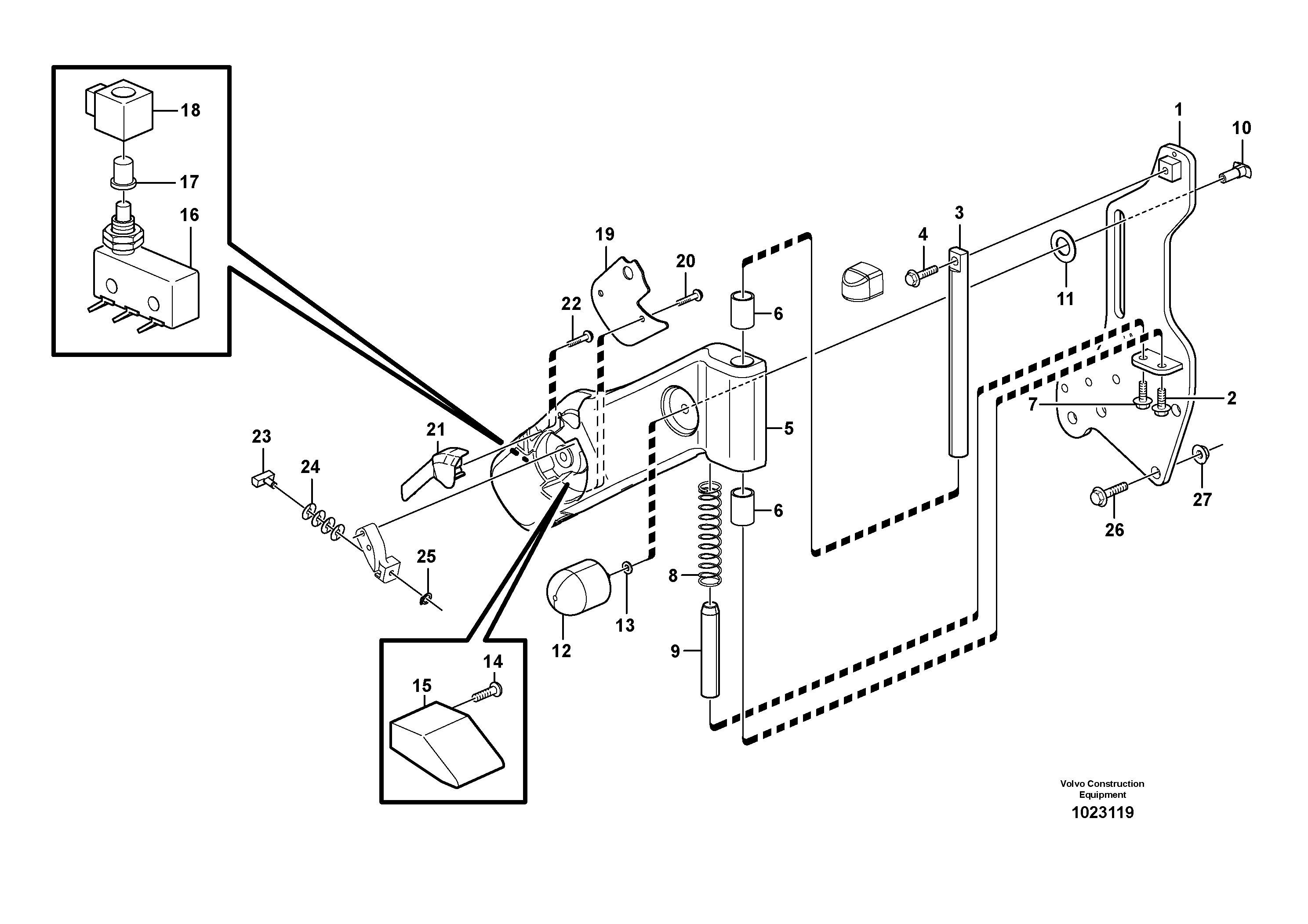Spot Light, Rear VOE11412844 VOLVO
