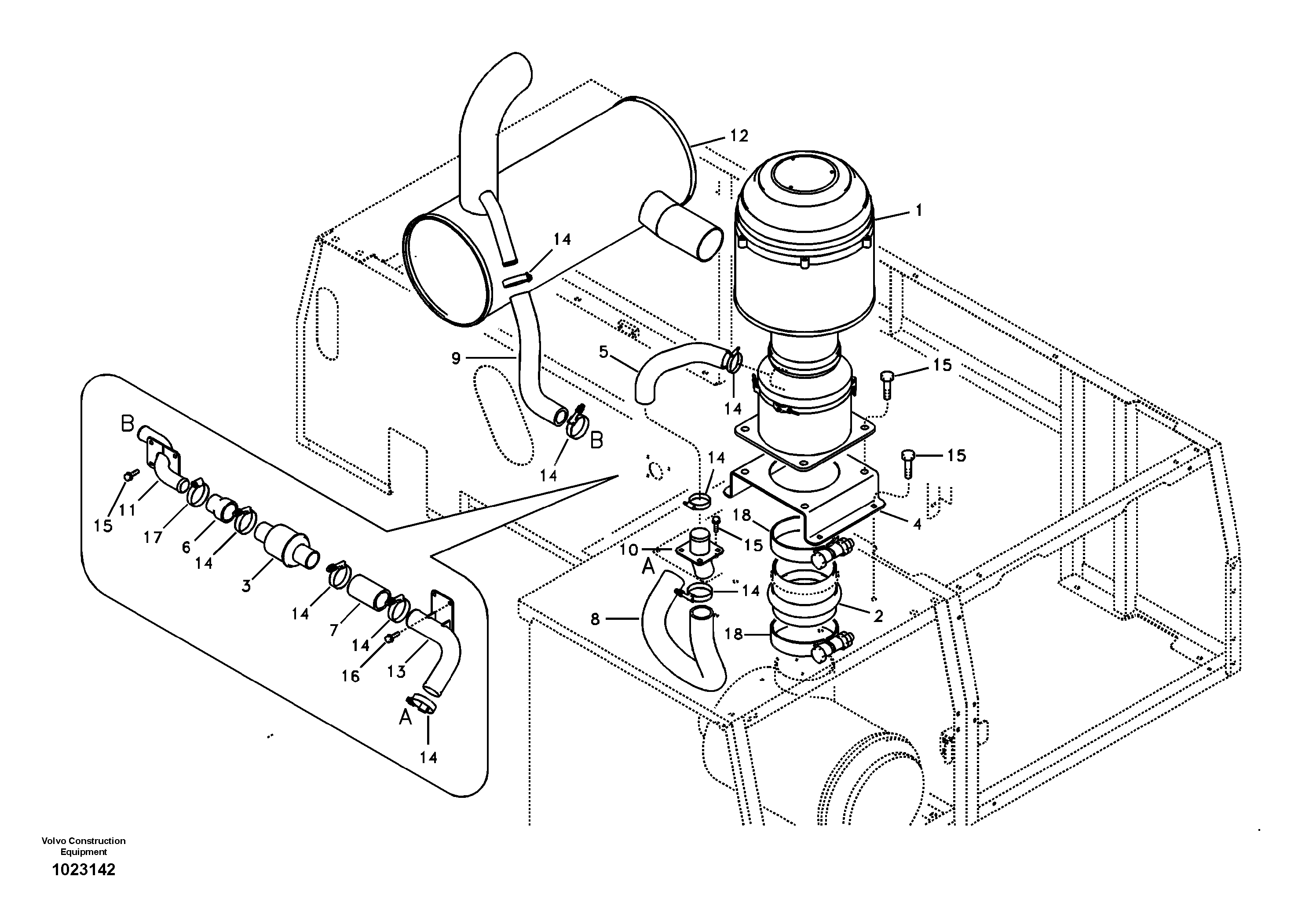 Pipe VOE14548287 VOLVO