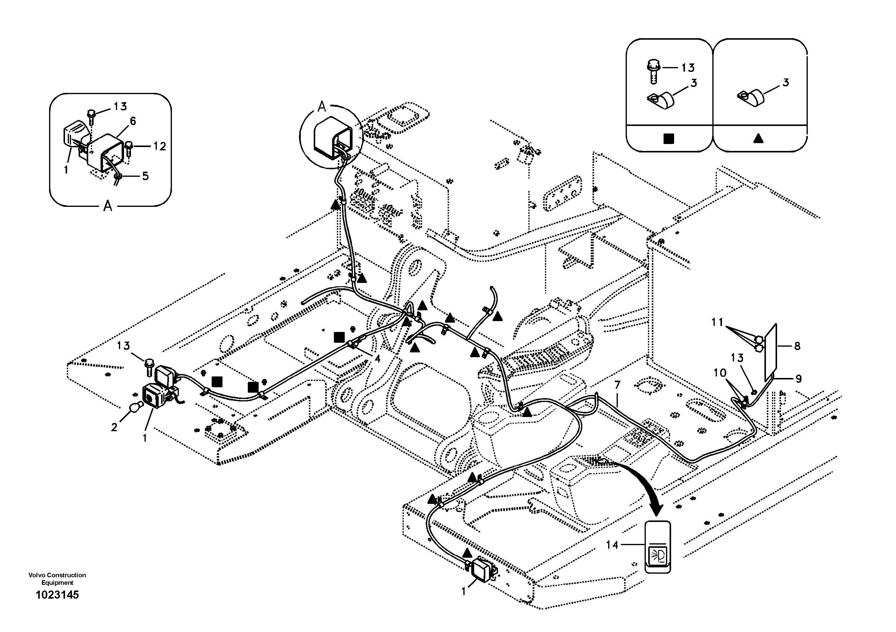 Wire harness VOE14548713 VOLVO