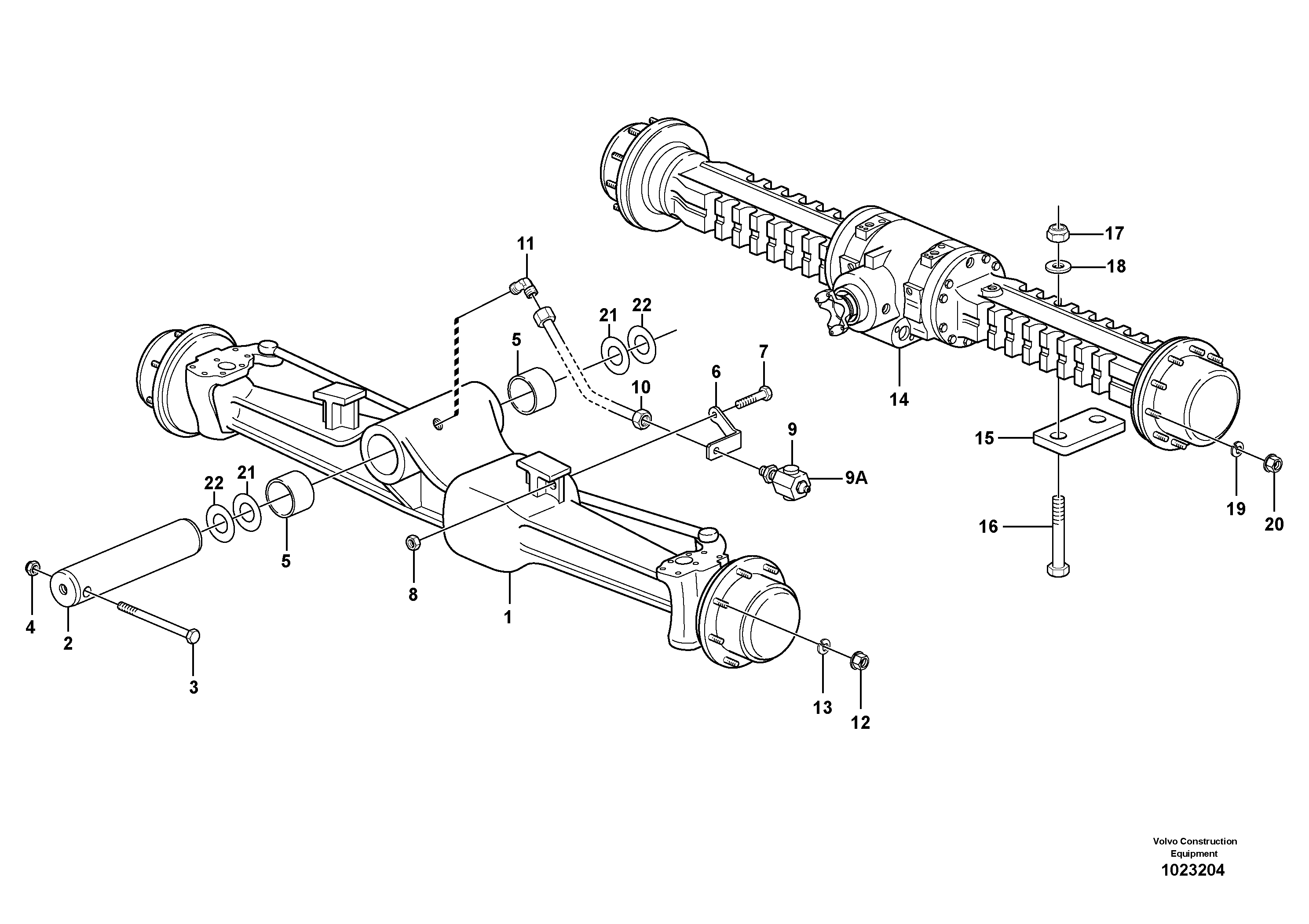 Mounting rail VOE968852 VOLVO